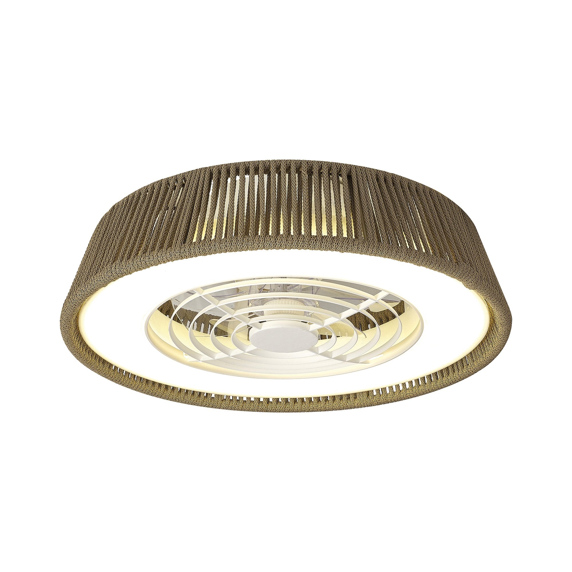 Mantra Polinesia Nautica 70W LED Dimmable Ceiling Light & Fan, Remote Controlled, Beige Oscu