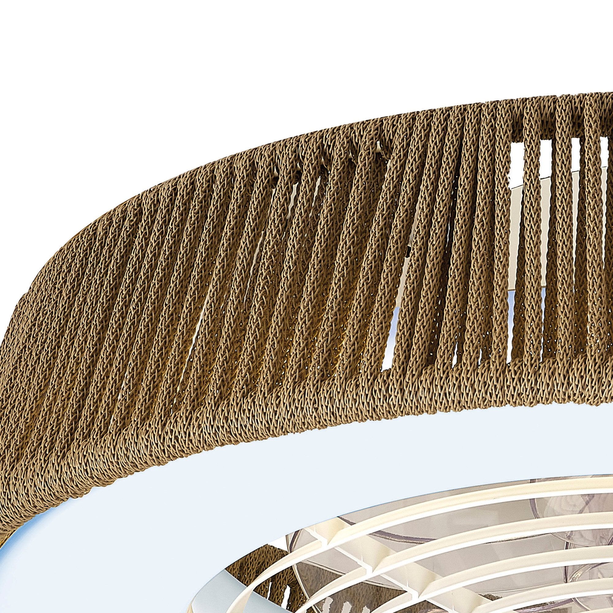 Mantra Polinesia Nautica 70W LED Dimmable Ceiling Light & Fan, Remote Controlled, Beige Oscu