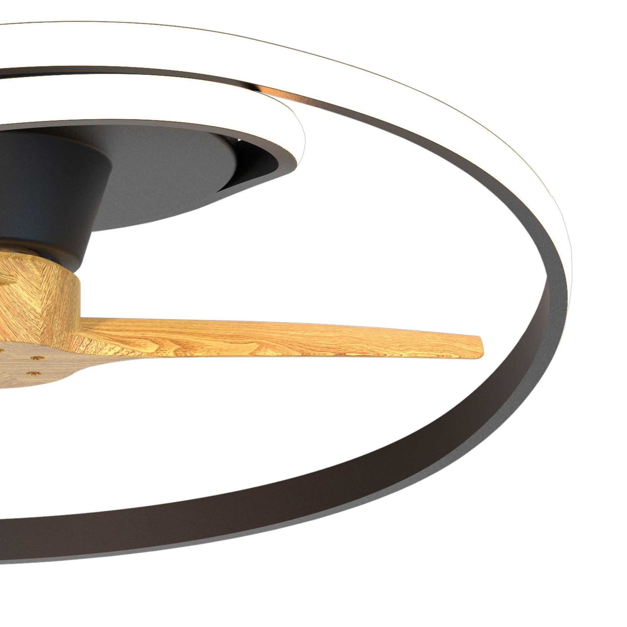 Mantra Ocean 60W LED Dimmable Ceiling Light & Fan, Remote Controlled, Black