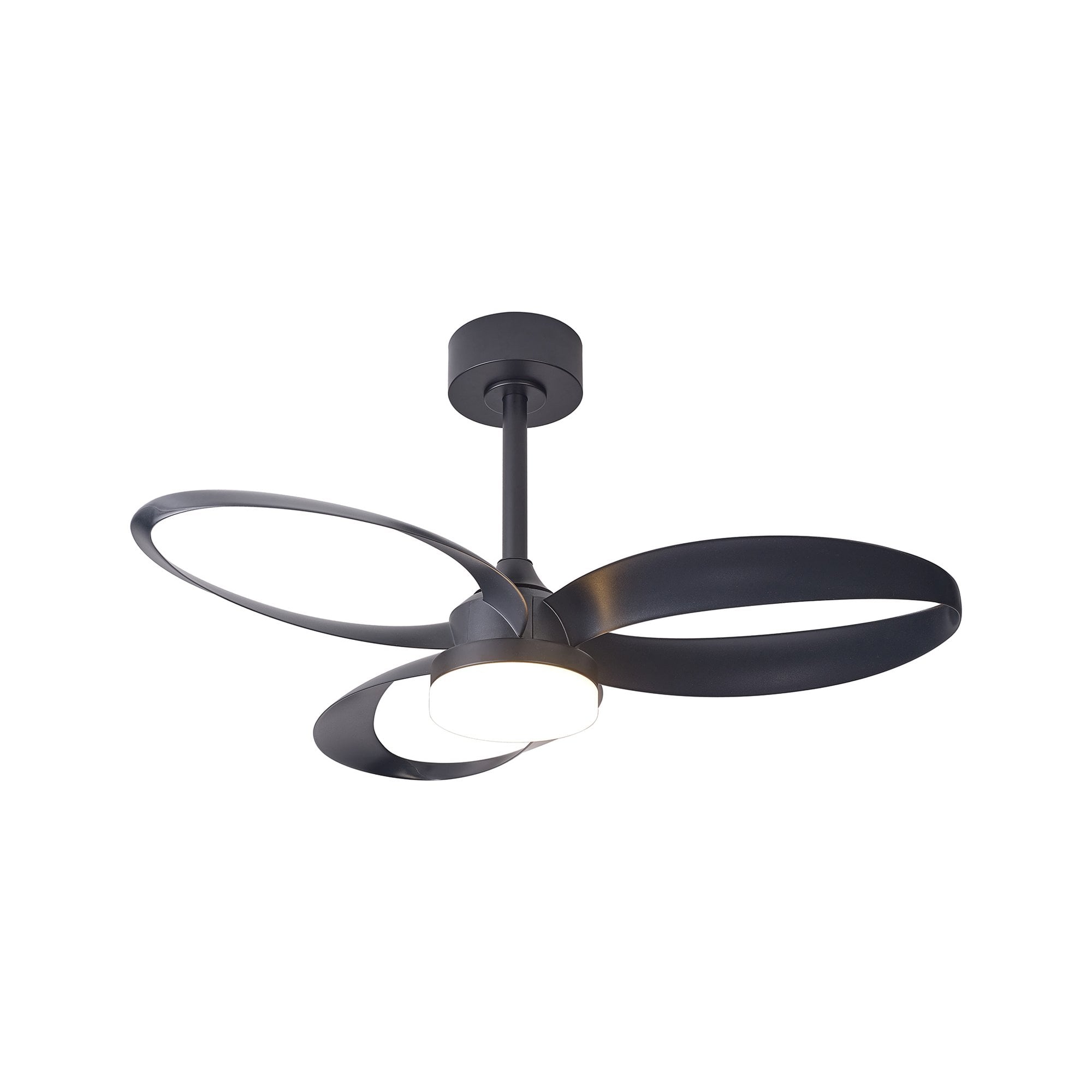 Mantra Infinity Fan 24W LED Dimmable Ceiling Light & Fan, Remote Controlled, - Grey