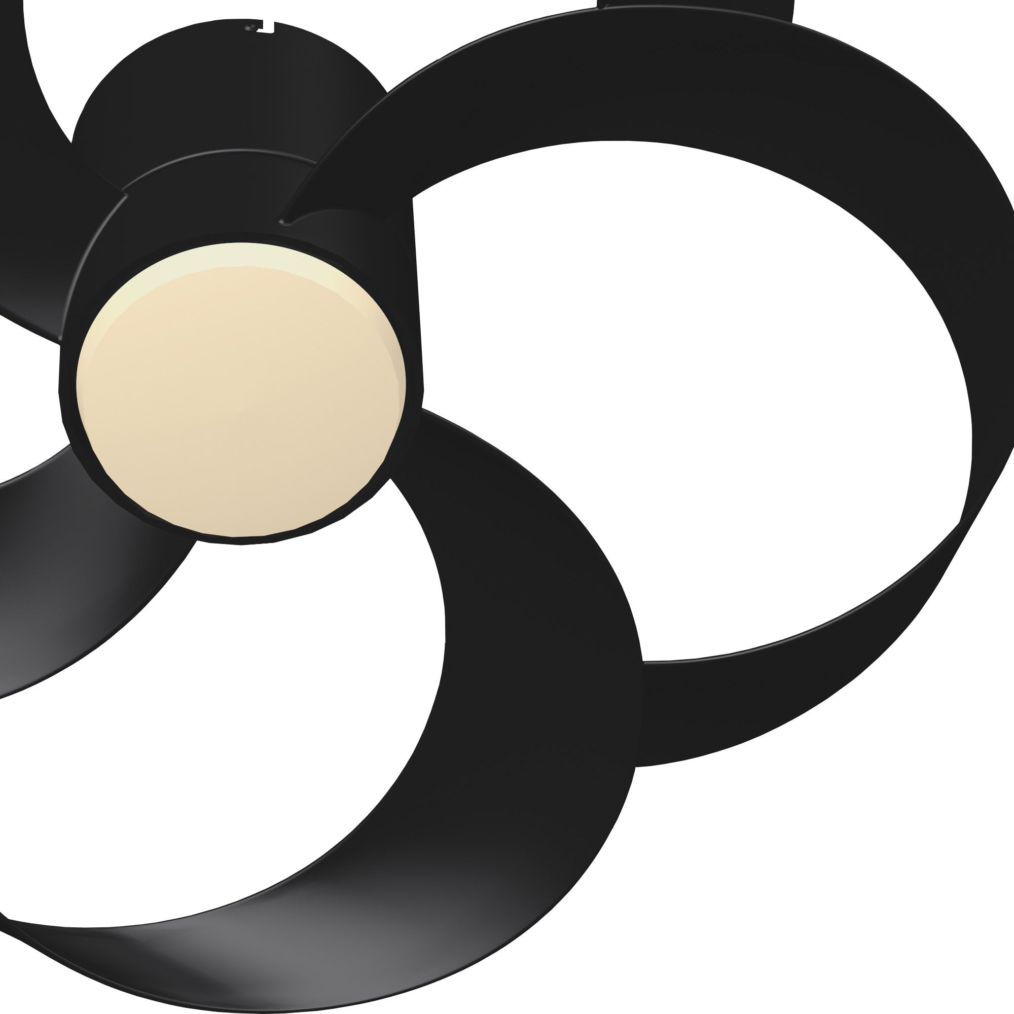 Mantra Rose 24W LED Dimmable Ceiling Light & Fan, Remote Controlled, - Black