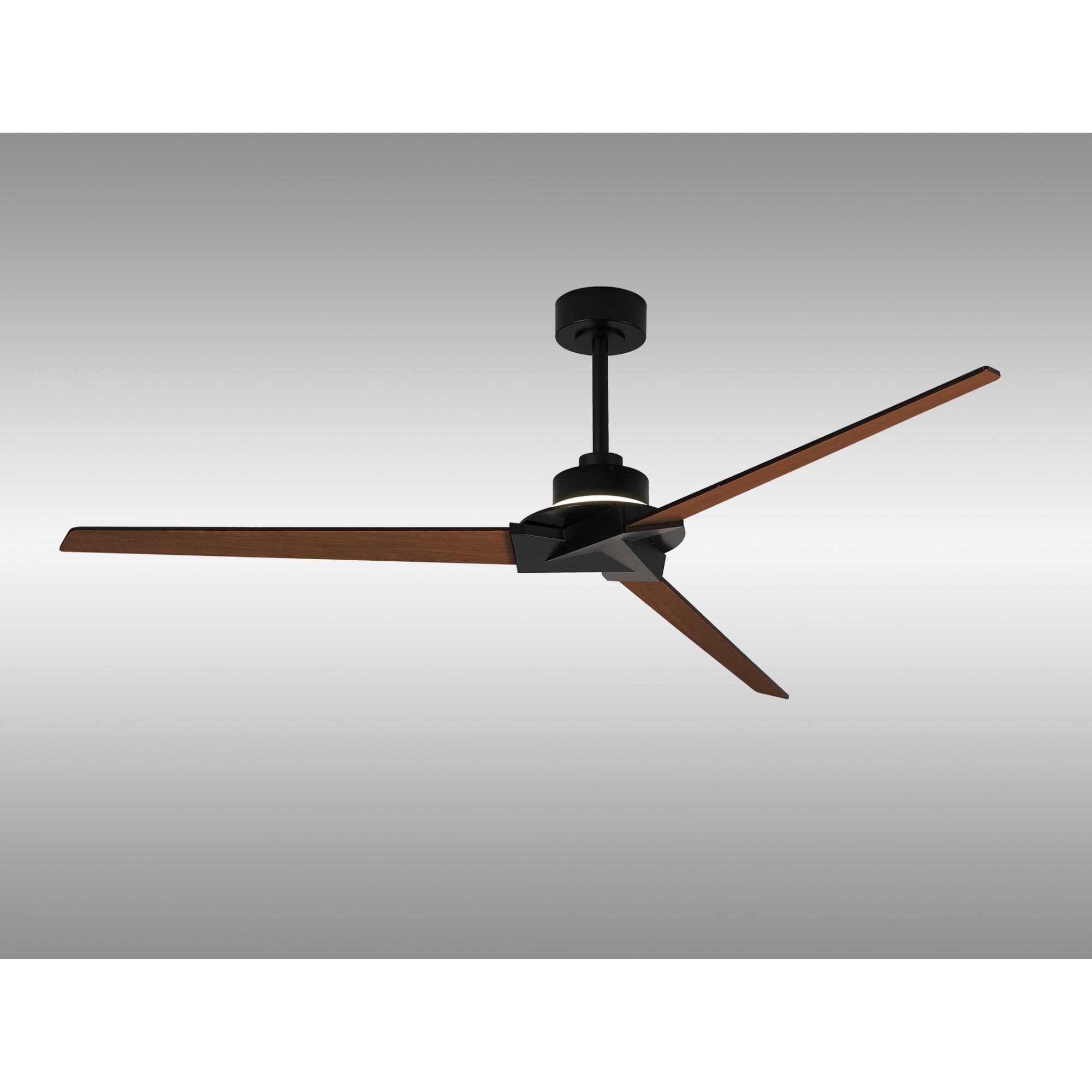 Mantra Brisa 20W LED Dimmable Ceiling Light With Built-In 40W DC Reversible Fan, 2700-5000KRemote & APP Control - Black, Wood, IP44