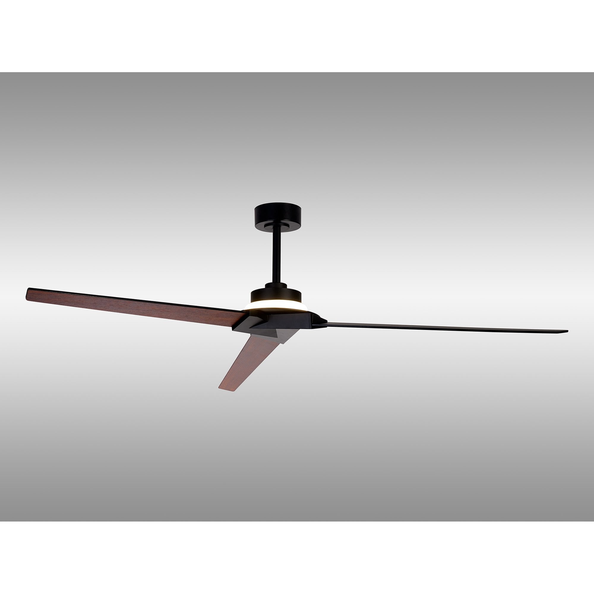 Mantra Brisa Mini 20W LED Dimmable Ceiling Light With Built-In 40W DC Reversible Fan, 2700-5000KRemote & APP Control - Black, Wood, IP44