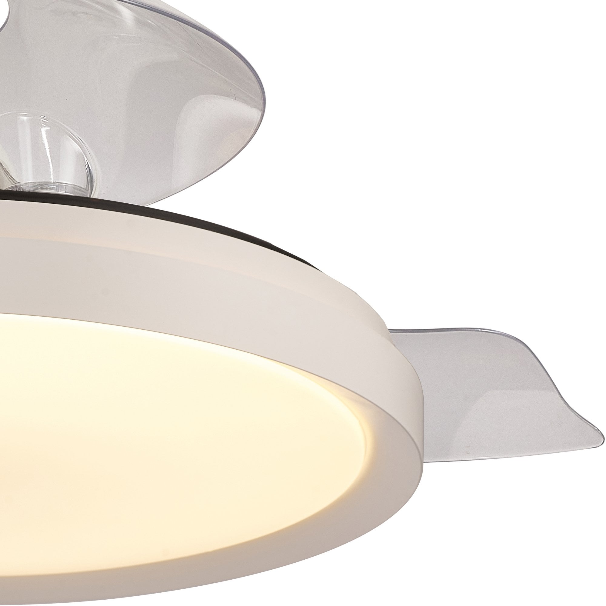 Mantra Mistral 50W LED Dimmable Ceiling Light With Built-In 30W DC Fan, 2700-5000K Remote Control - White