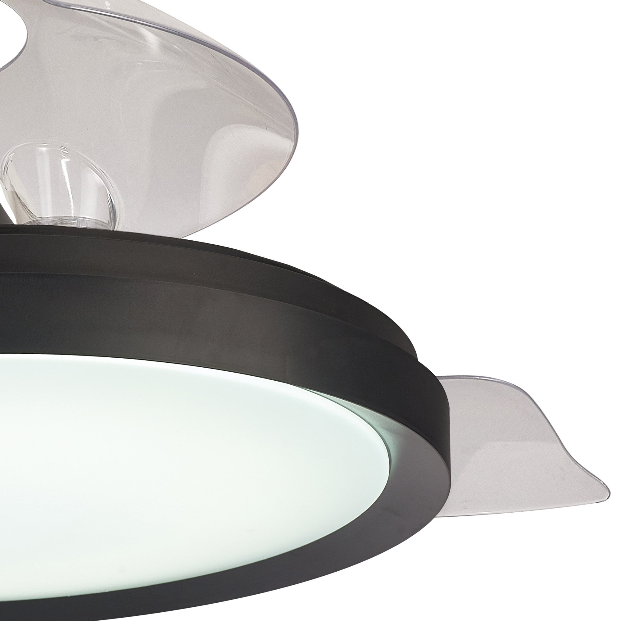 Mantra Mistral 50W LED Dimmable Ceiling Light With Built-In 30W DC Fan, 2700-5000K Remote Control - Black