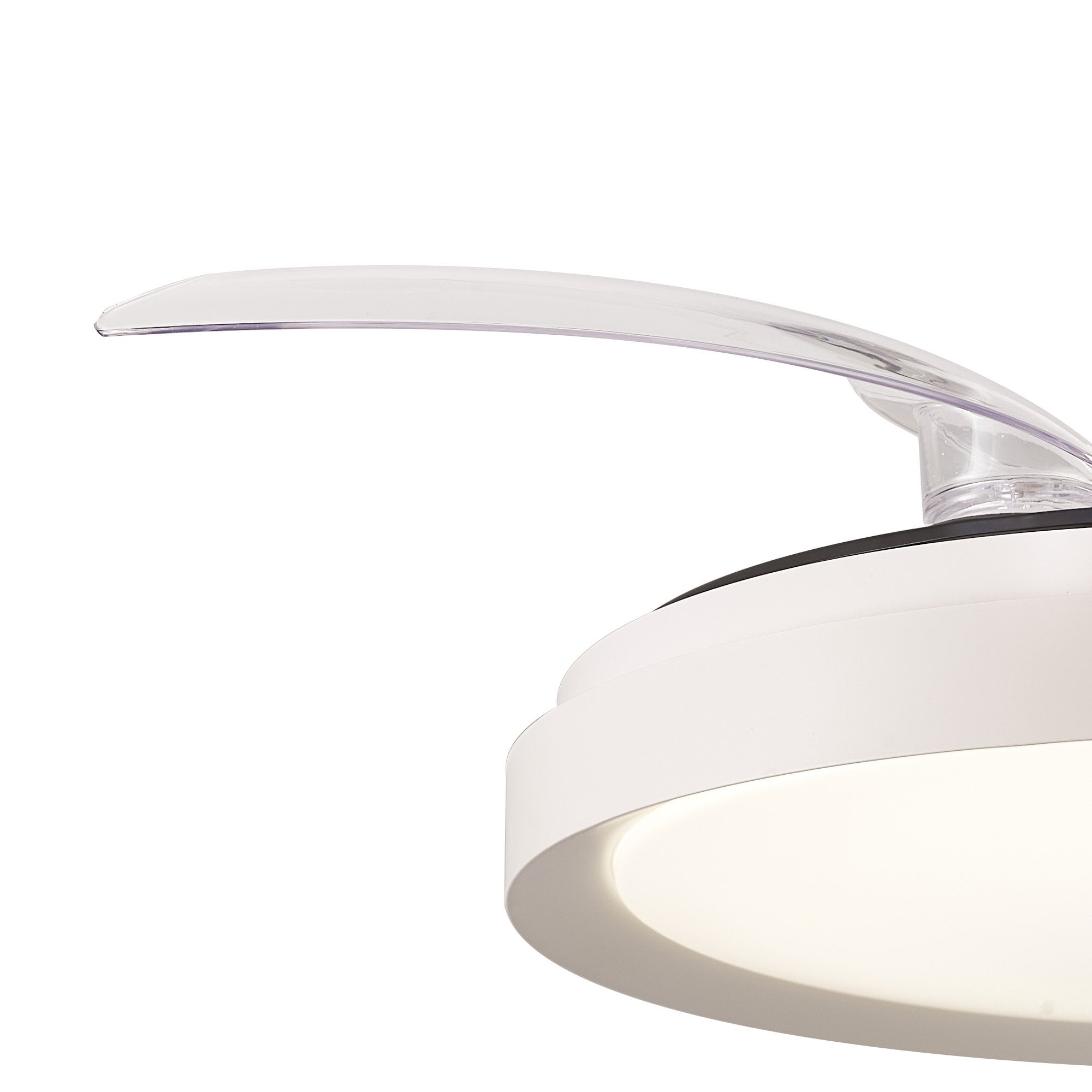 Mantra Mistral Mini 40W LED Dimmable Ceiling Light With Built-In 28W DC Fan, 2700-5000K Remote Control - White