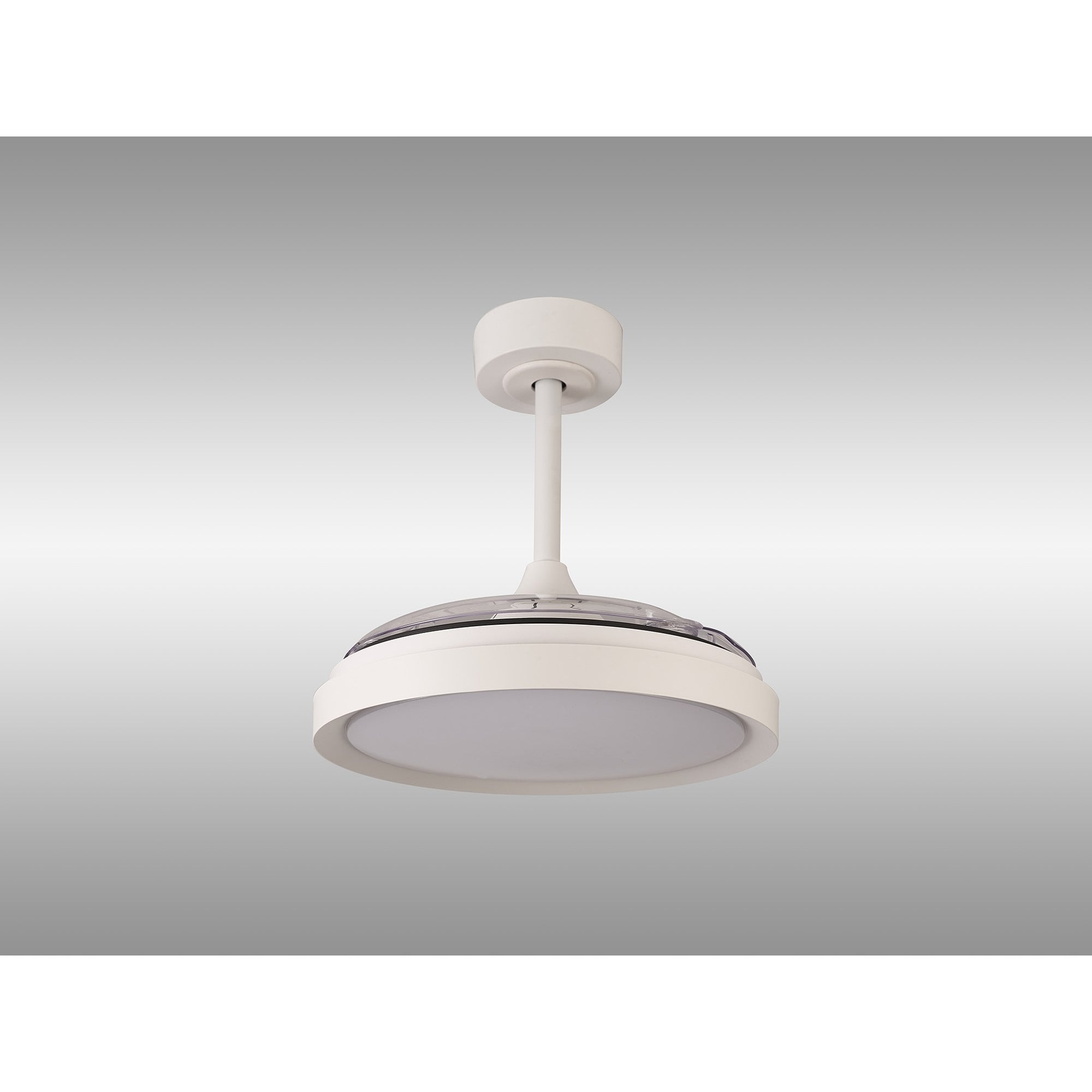 Mantra Mistral Mini 40W LED Dimmable Ceiling Light With Built-In 28W DC Fan, 2700-5000K Remote Control - White