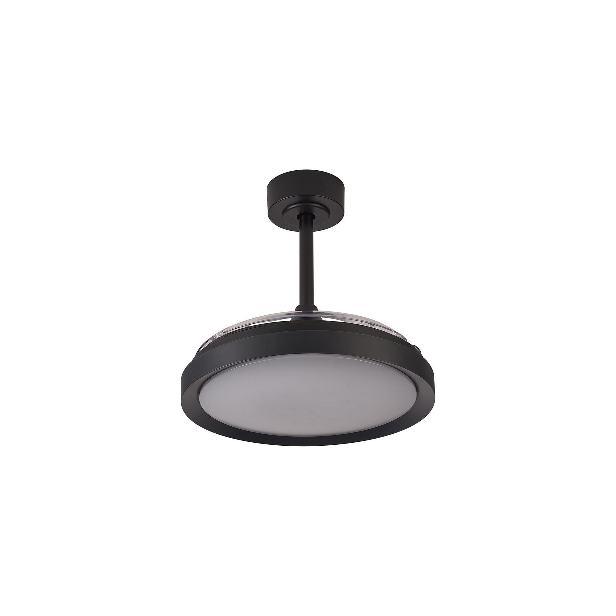 Mantra Mistral Mini 40W LED Dimmable Ceiling Light With Built-In 28W DC Fan, 2700-5000K Remote Control - Black