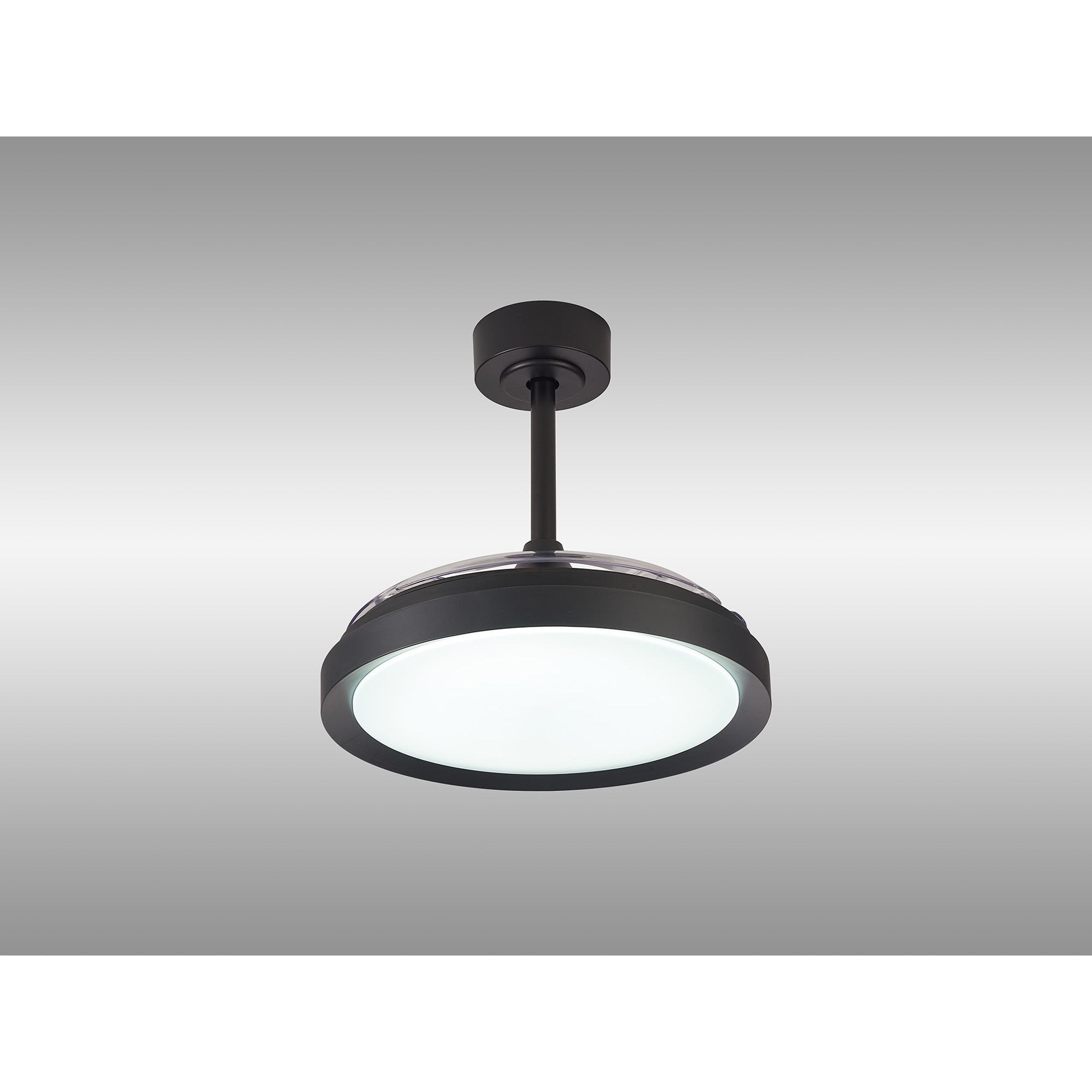 Mantra Mistral Mini 40W LED Dimmable Ceiling Light With Built-In 28W DC Fan, 2700-5000K Remote Control - Black