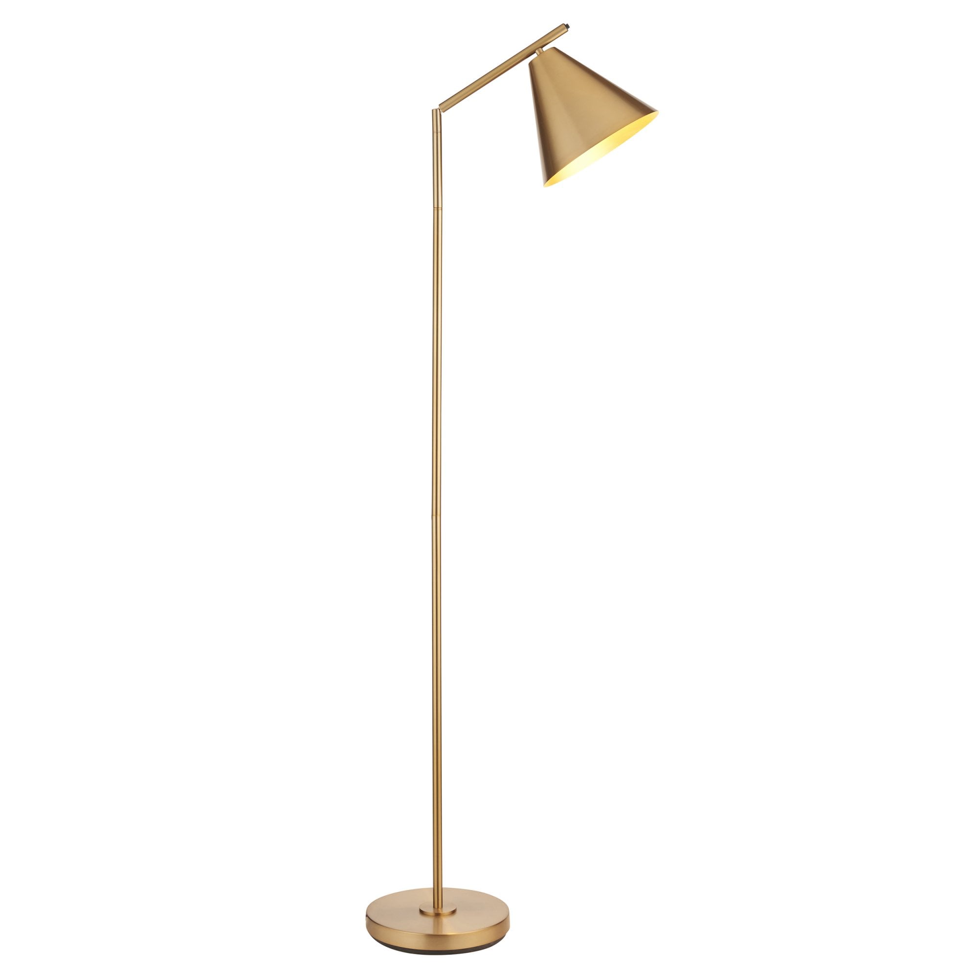 Endon Cape 1 Light Floor Lamp - Warm Antique Brass