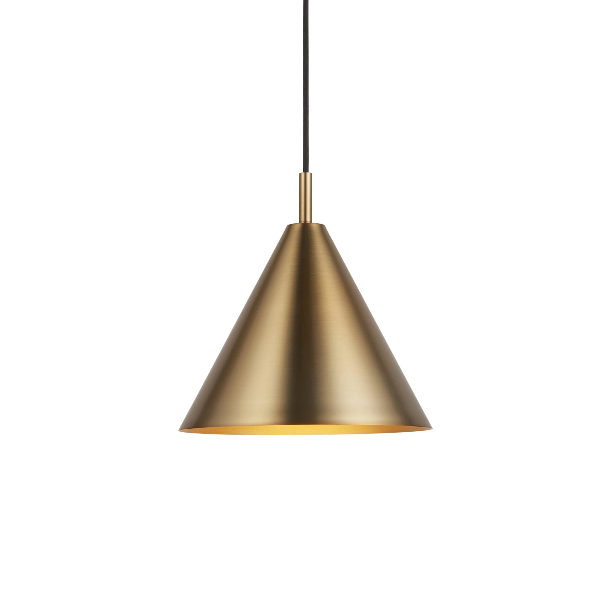 Endon Cape 1 Light Pendant - Warm Antique Brass