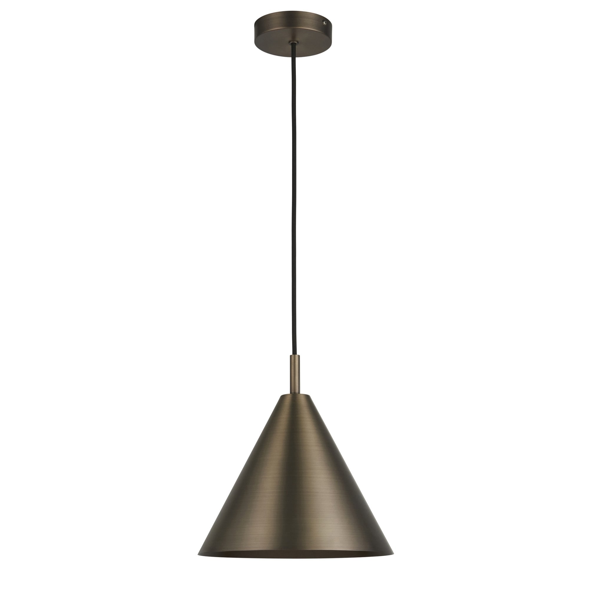 Endon Cape 1 Light Pendant - Antique Bronze