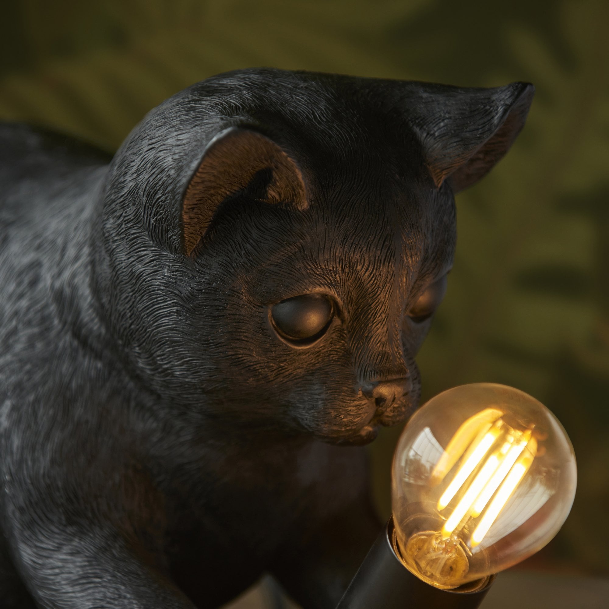 Endon Kitten 1 Light Table Lamp - Matt Black