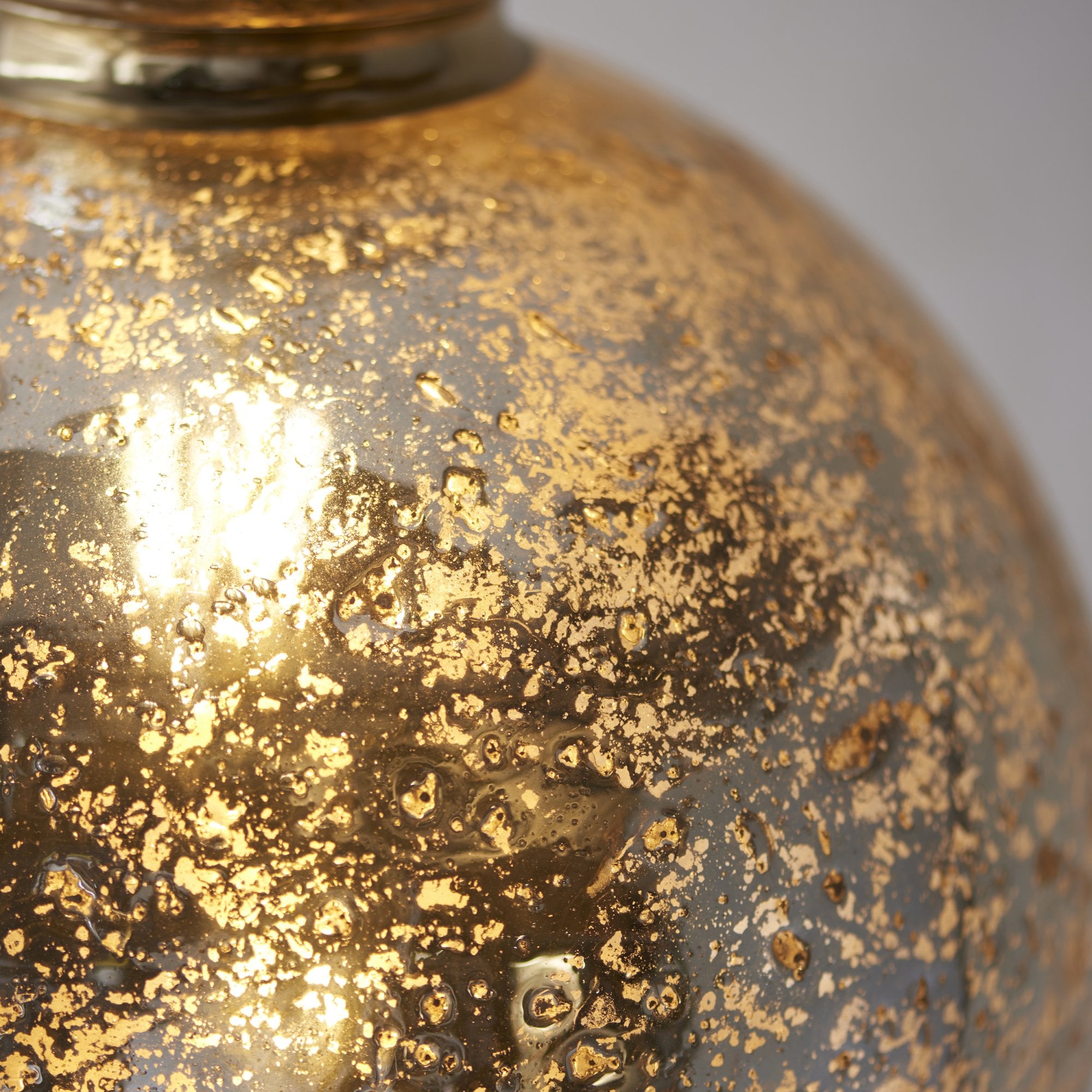 Utopia Cosmos 1 Light Pendant - Brass & Mercury Glass