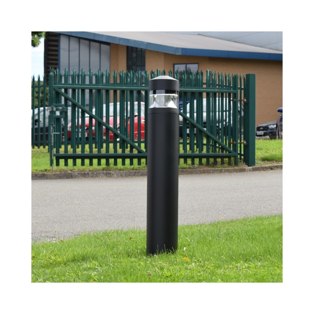 Lumena Parabola Pillar Bollard Light - Black - Mains