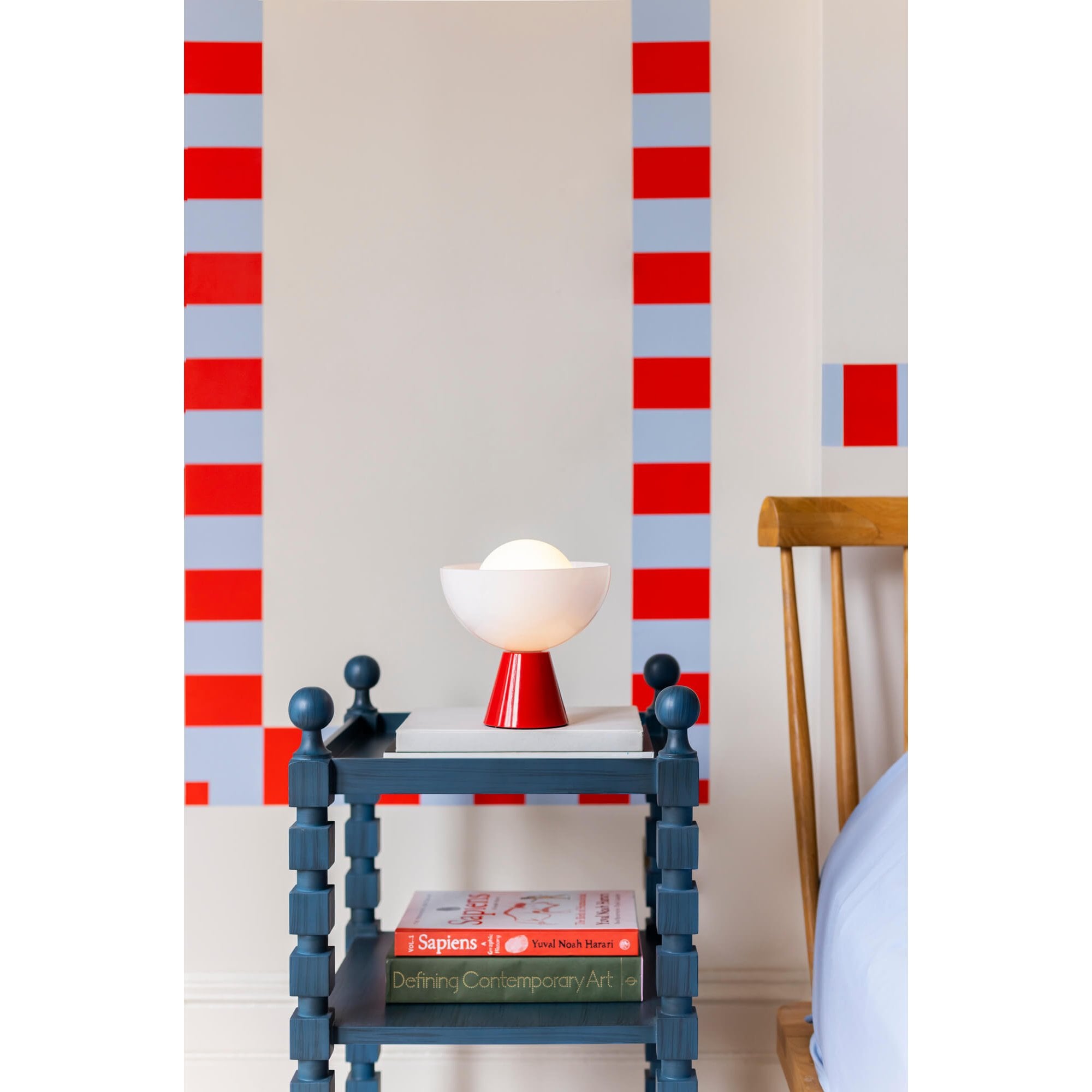 houseof. Dome Cordless Table Lamp - Jam Red