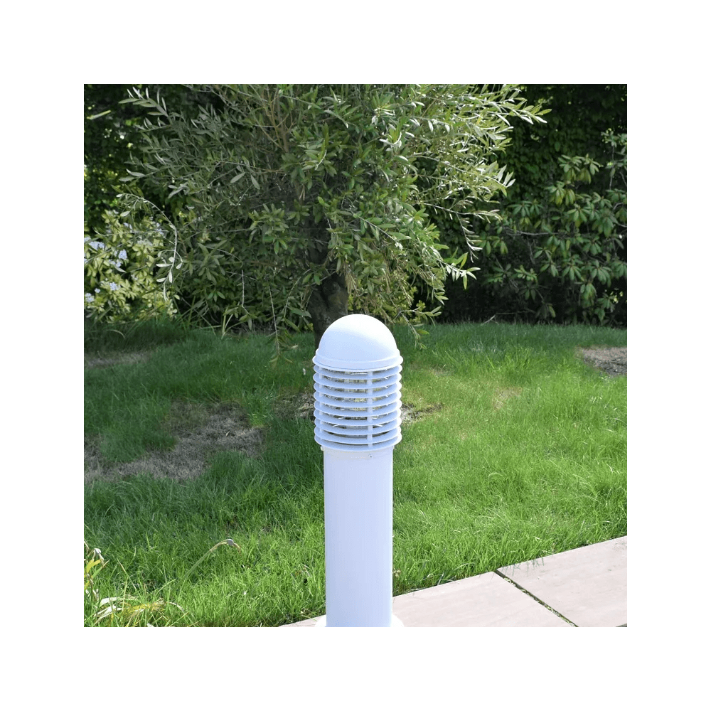 Lumena Domus Louvred Aluminium Path Light - White - Mains