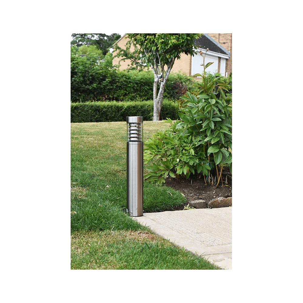 Lumena Pathos Bollard Light - Stainless Steel - Mains