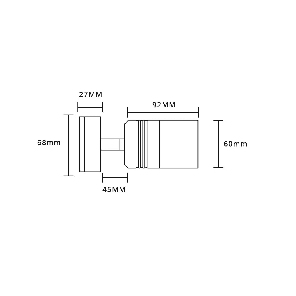 Lumena Alvaspot 240v GU10 Outdoor Spotlight - Titanium - Mains
