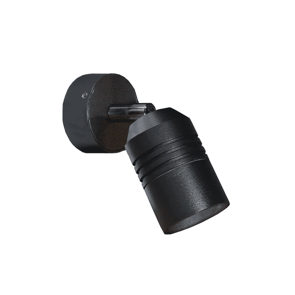 Lumena Alvaspot 240v GU10 Outdoor Spotlight - Black - Mains