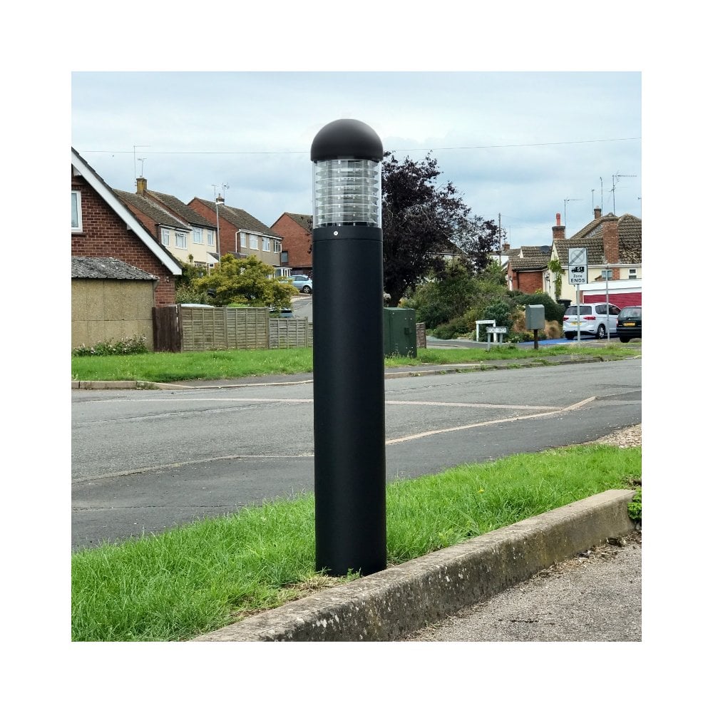 Lumena LEDifice Domed Bollard Light - Black - Mains