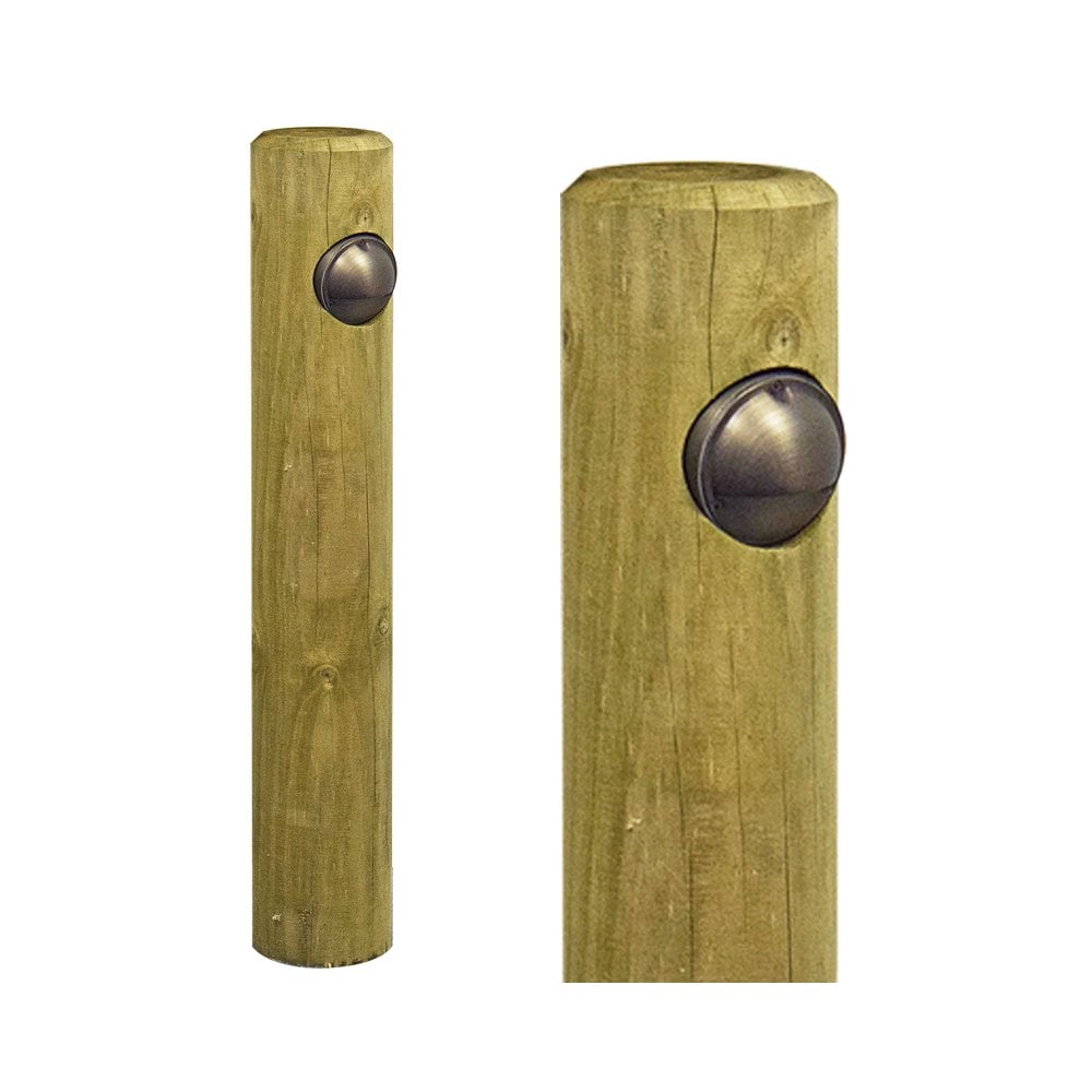 Lumena Radiata Post Timber Path Light - Rustic Bronze - Mains