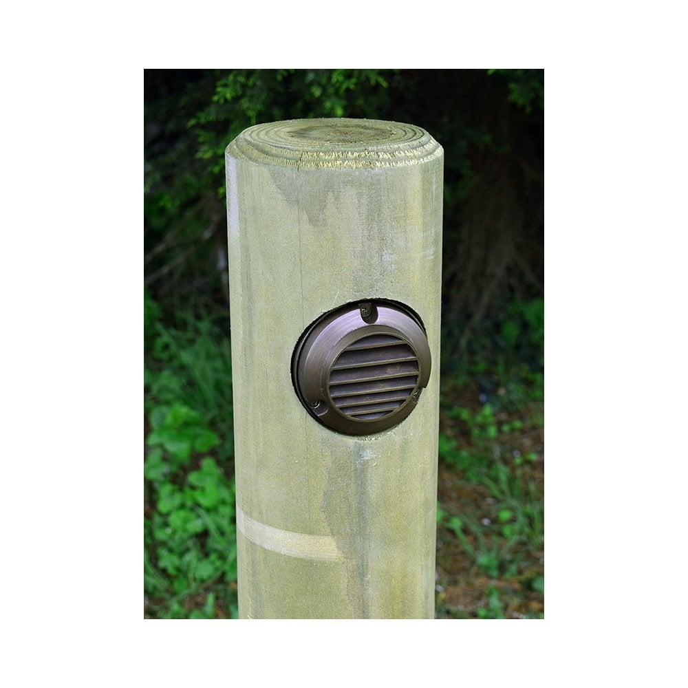 Lumena Radiata Post Timber Path Light - Slatlite Rustic Bronze - Mains