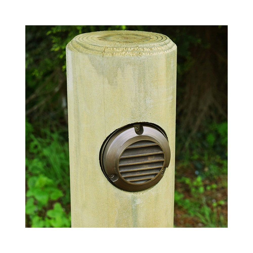 Lumena Radiata Post Timber Path Light - Slatlite Rustic Bronze - Mains