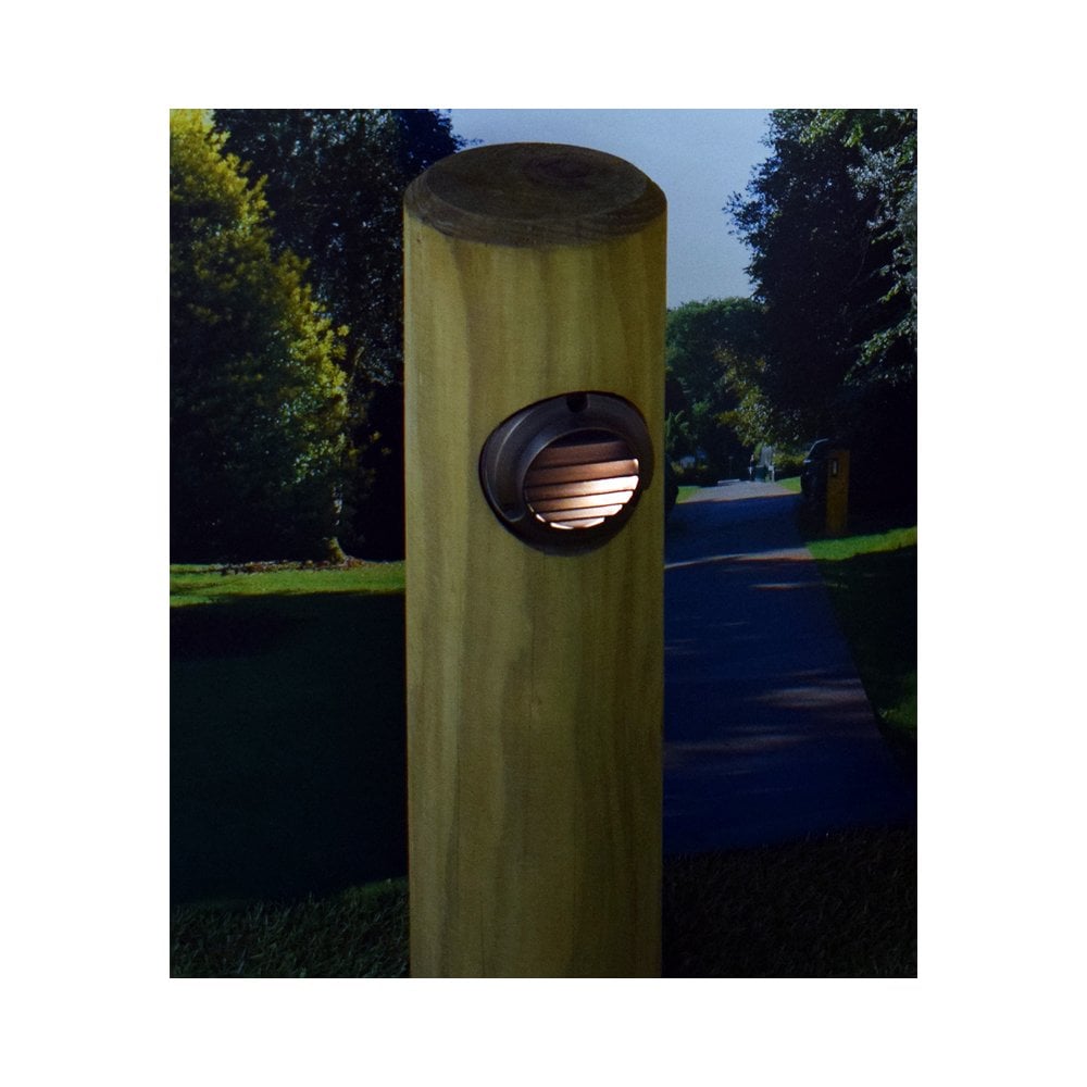 Lumena Radiata Post Timber Path Light - Slatlite Rustic Bronze - Mains