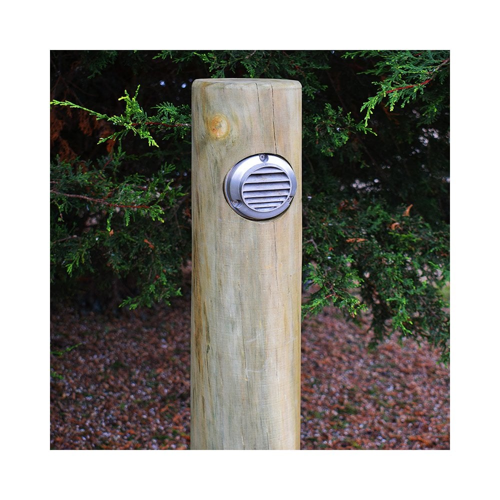 Lumena Radiata Post Timber Path Light - Slatlite Aged Silver - Mains
