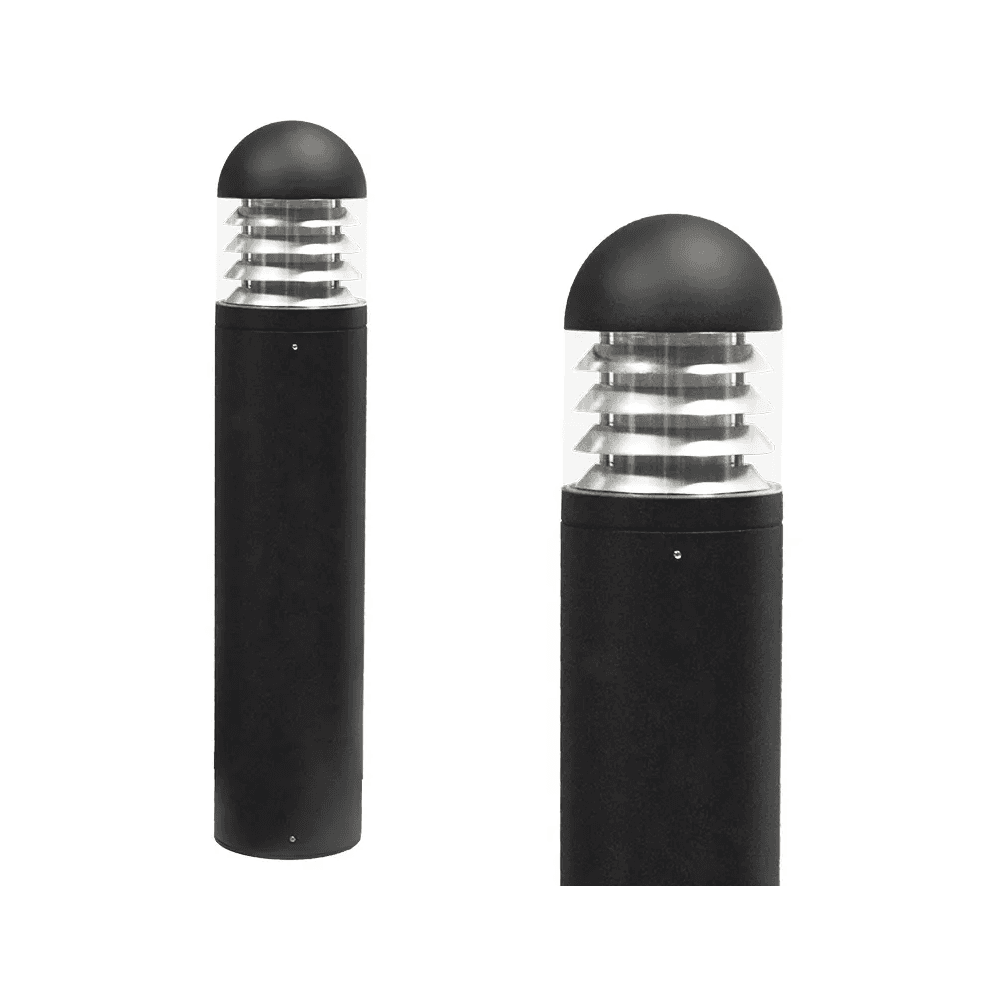 Lumena Boleda Ventus Integrated LED Bollard Light - Black - Mains