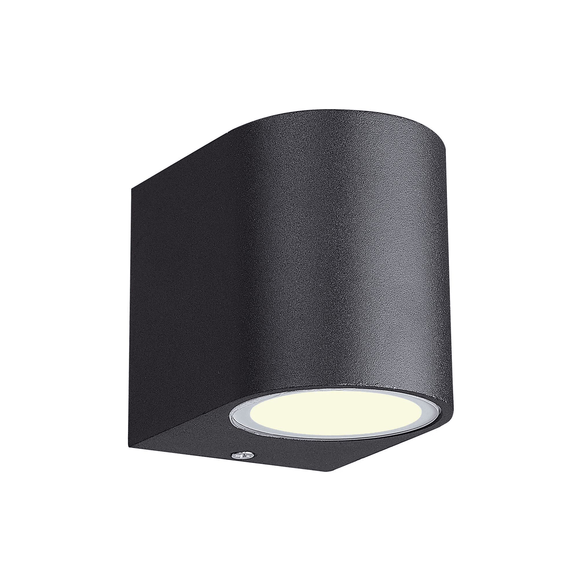 Mantra Kandanchu IP54 Round GU10 Wall Lamp - Sand Black