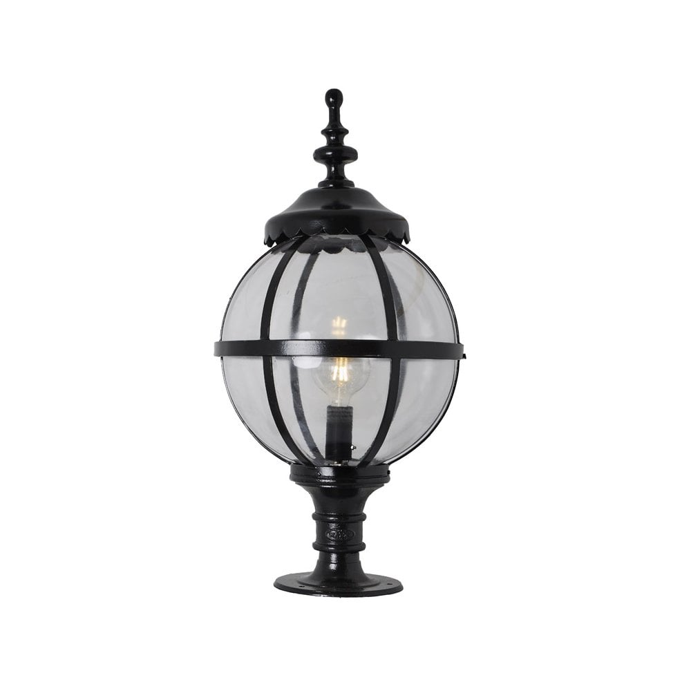 Harte Victorian 0.79m Globe Pier Light For Flat Pier Caps - Cast Iron