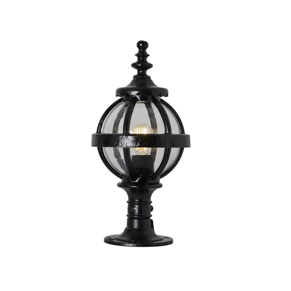 Harte Victorian 0.48m Globe Pier Light For Flat Pier Caps - Cast Iron