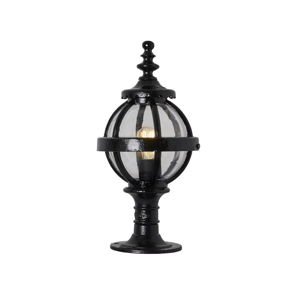 Harte Victorian 0.48m Globe Pier Light For Flat Pier Caps - Cast Iron
