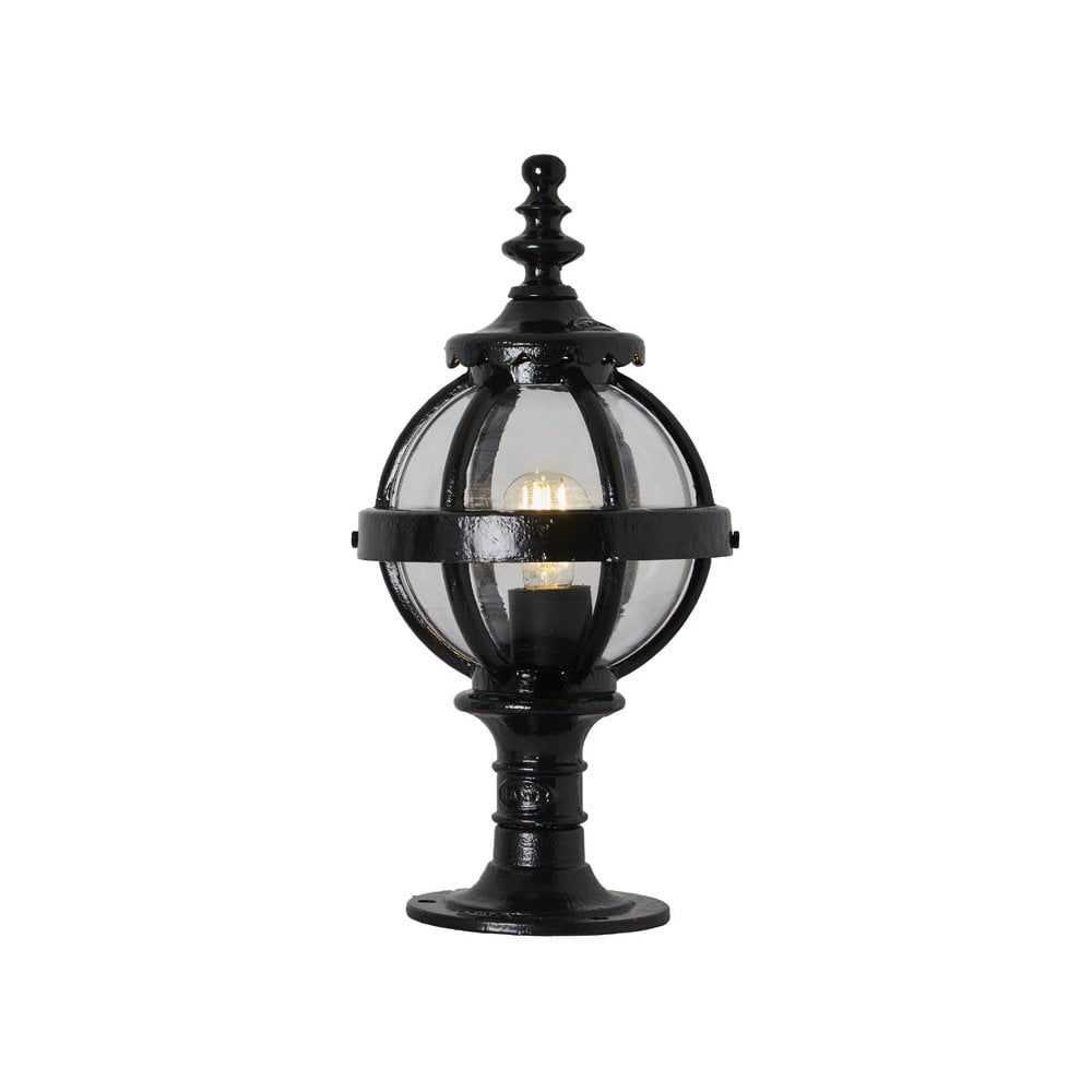 Harte Victorian 0.48m Globe Pier Light For Flat Pier Caps - Cast Iron
