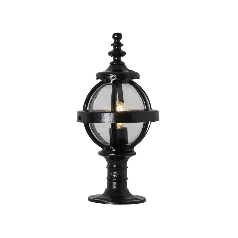 Harte Victorian 0.48m Globe Pier Light For Flat Pier Caps - Cast Iron
