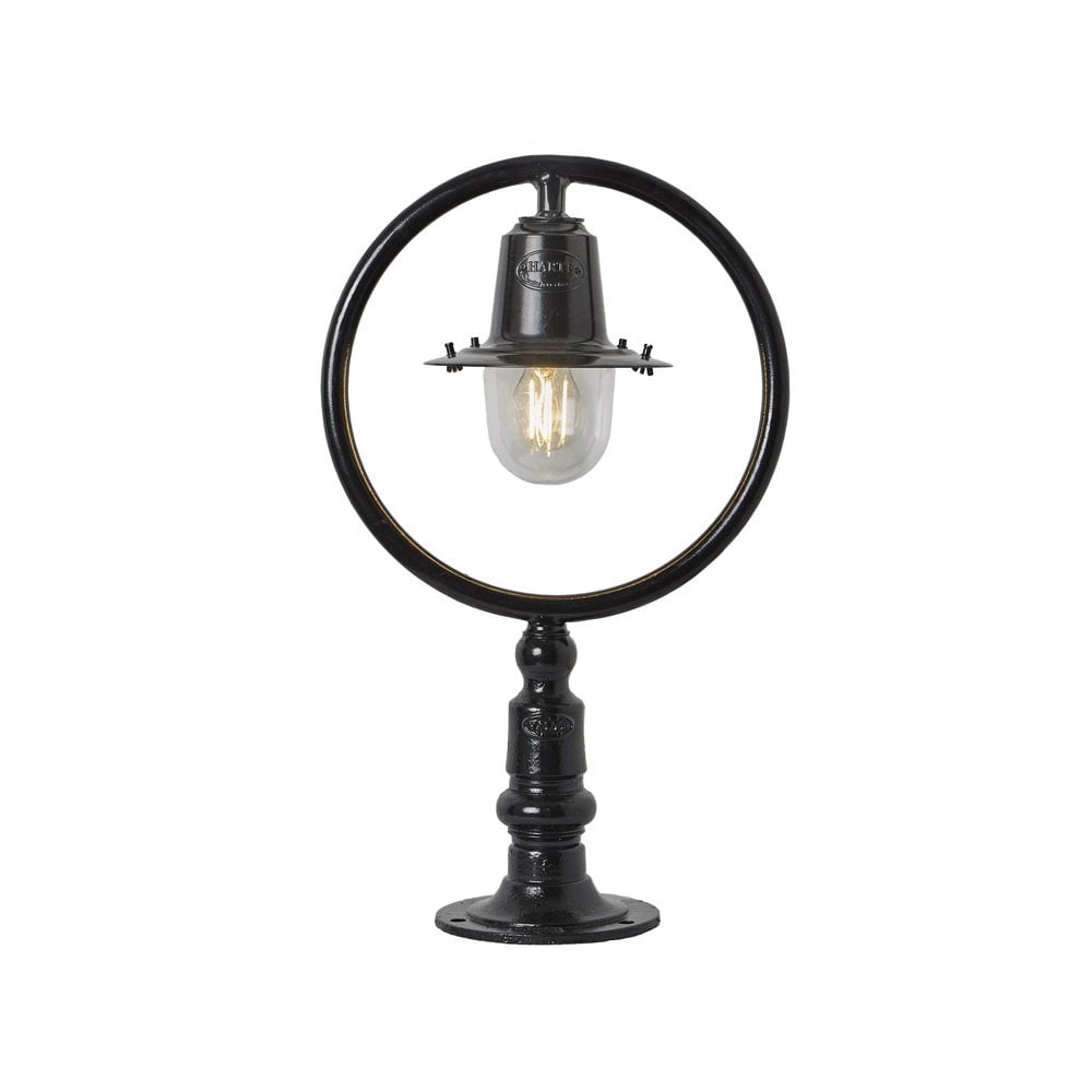 Harte Classic Railway Style 0.59m Pier Light For Flat Piers - Cast Iron & Steel