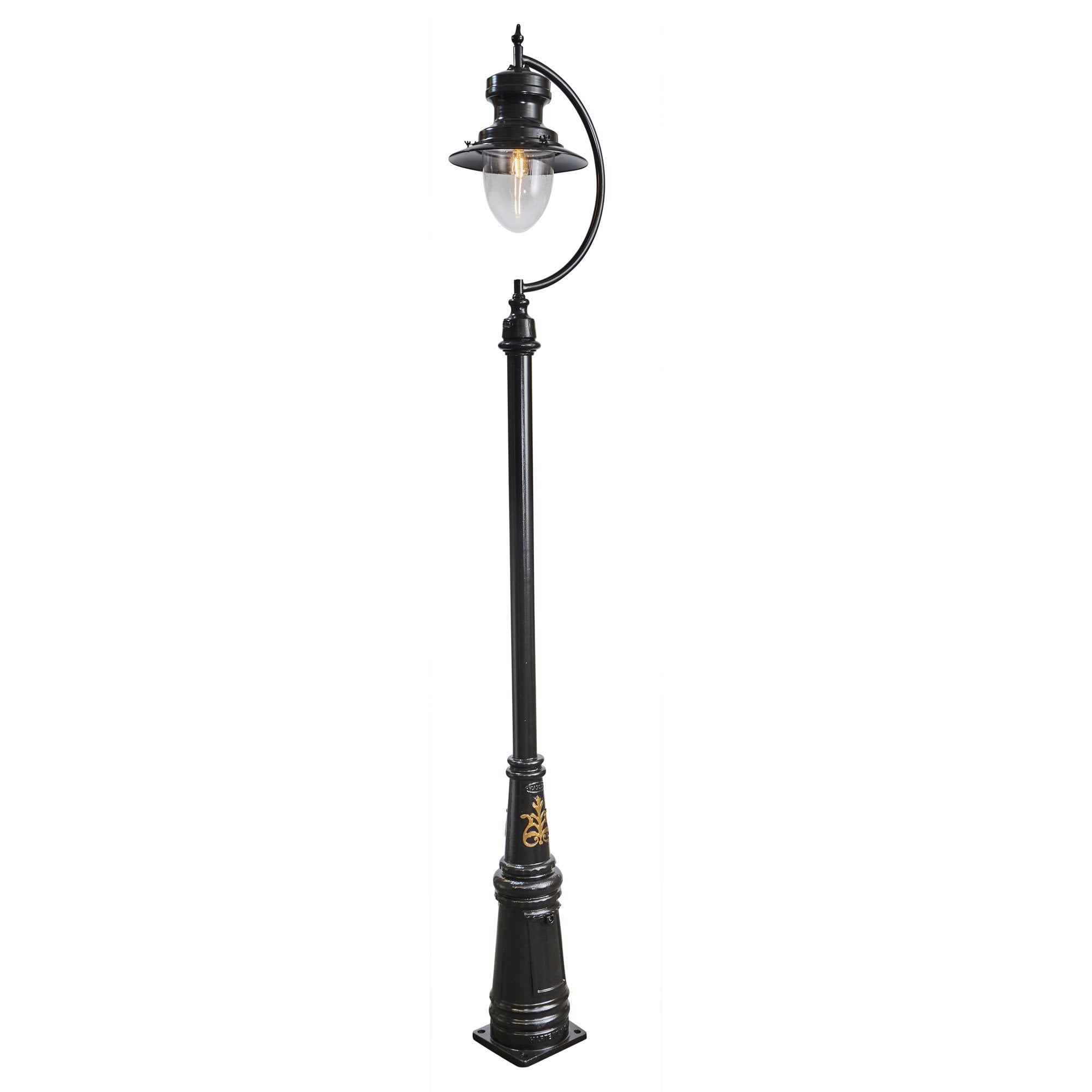 Harte Vintage Tear Drop 3.7m Lamp Post - Cast Iron & Steel