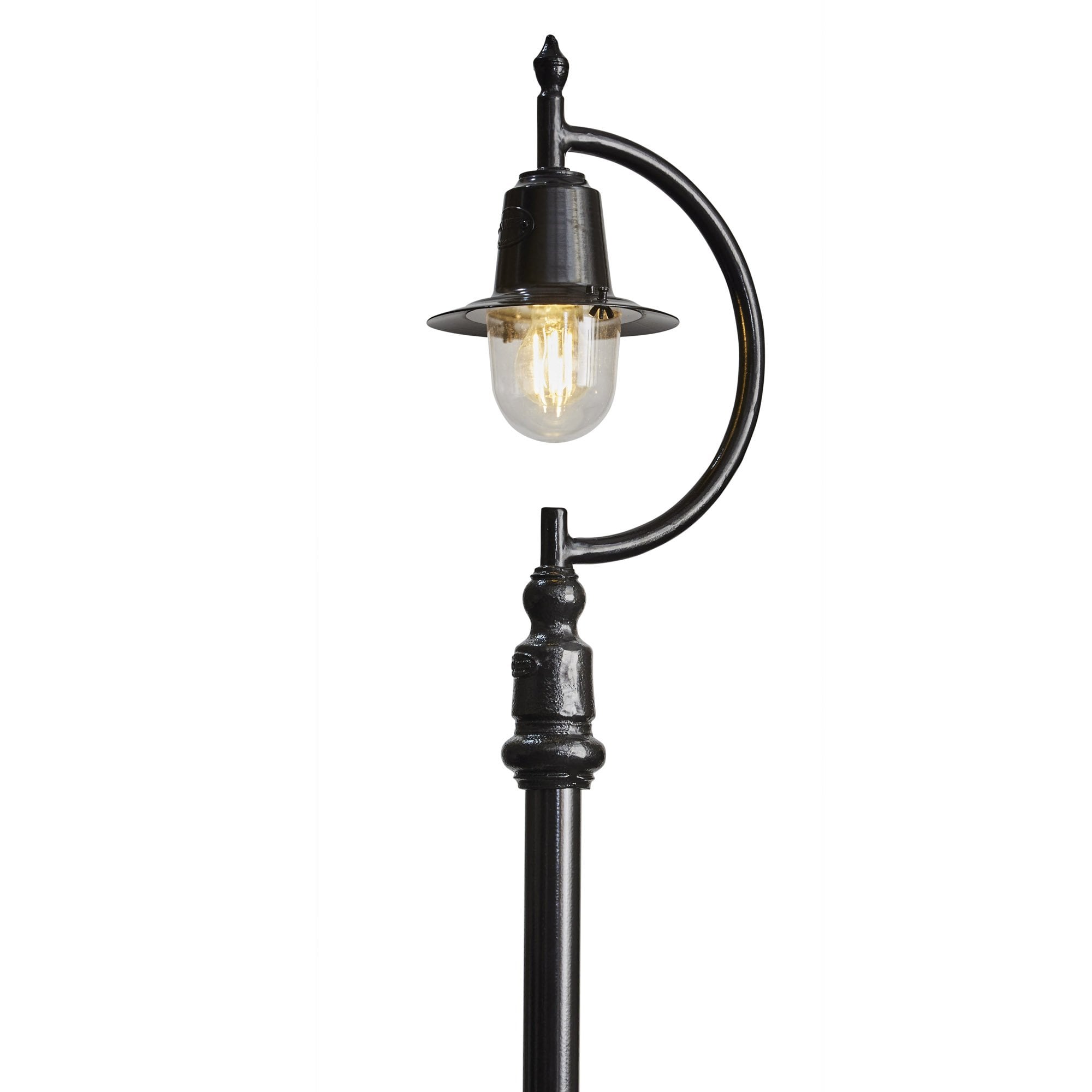 Harte Vintage Tear Drop 1.5m Lamp Post - Cast Iron & Steel