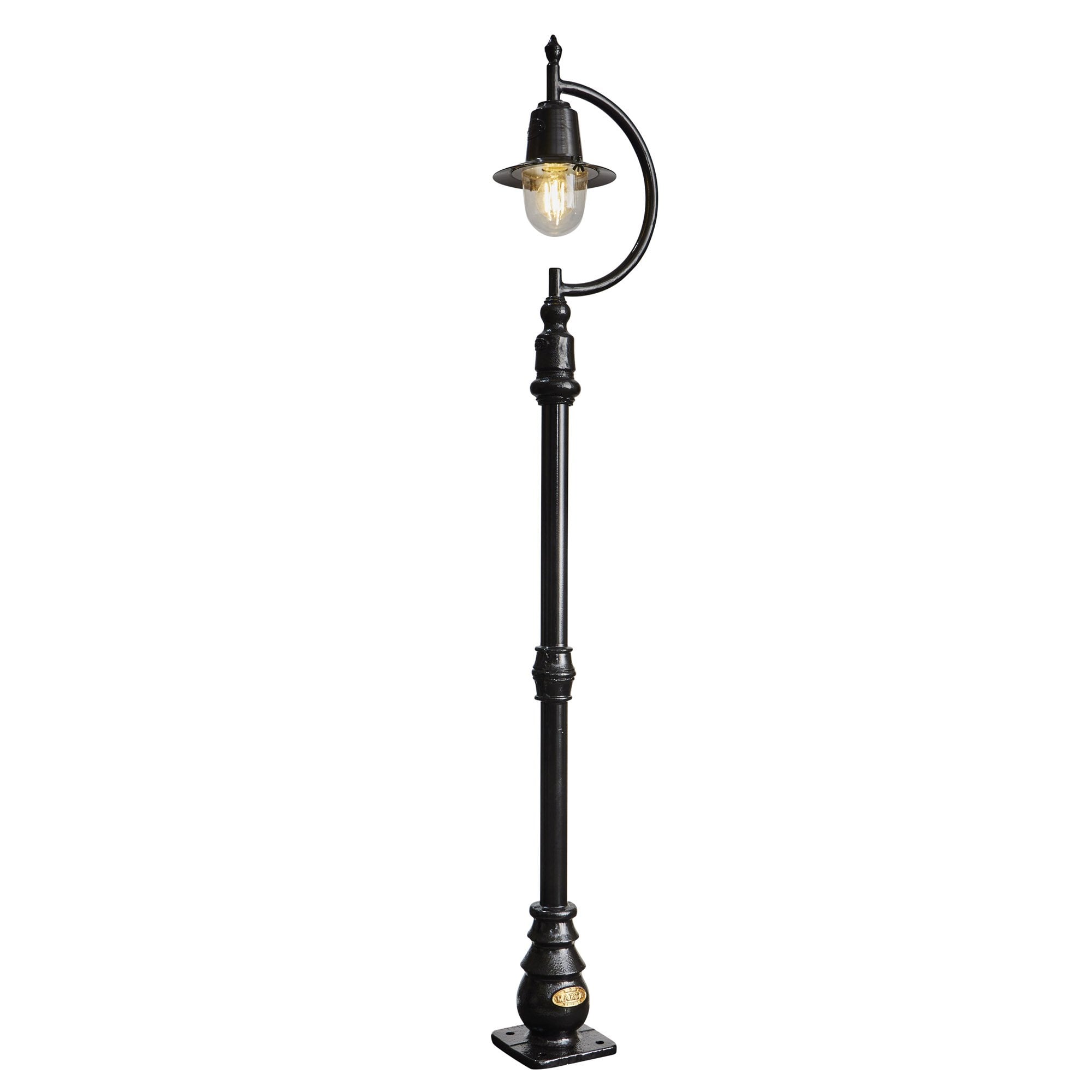 Harte Vintage Tear Drop 1.5m Lamp Post - Cast Iron & Steel