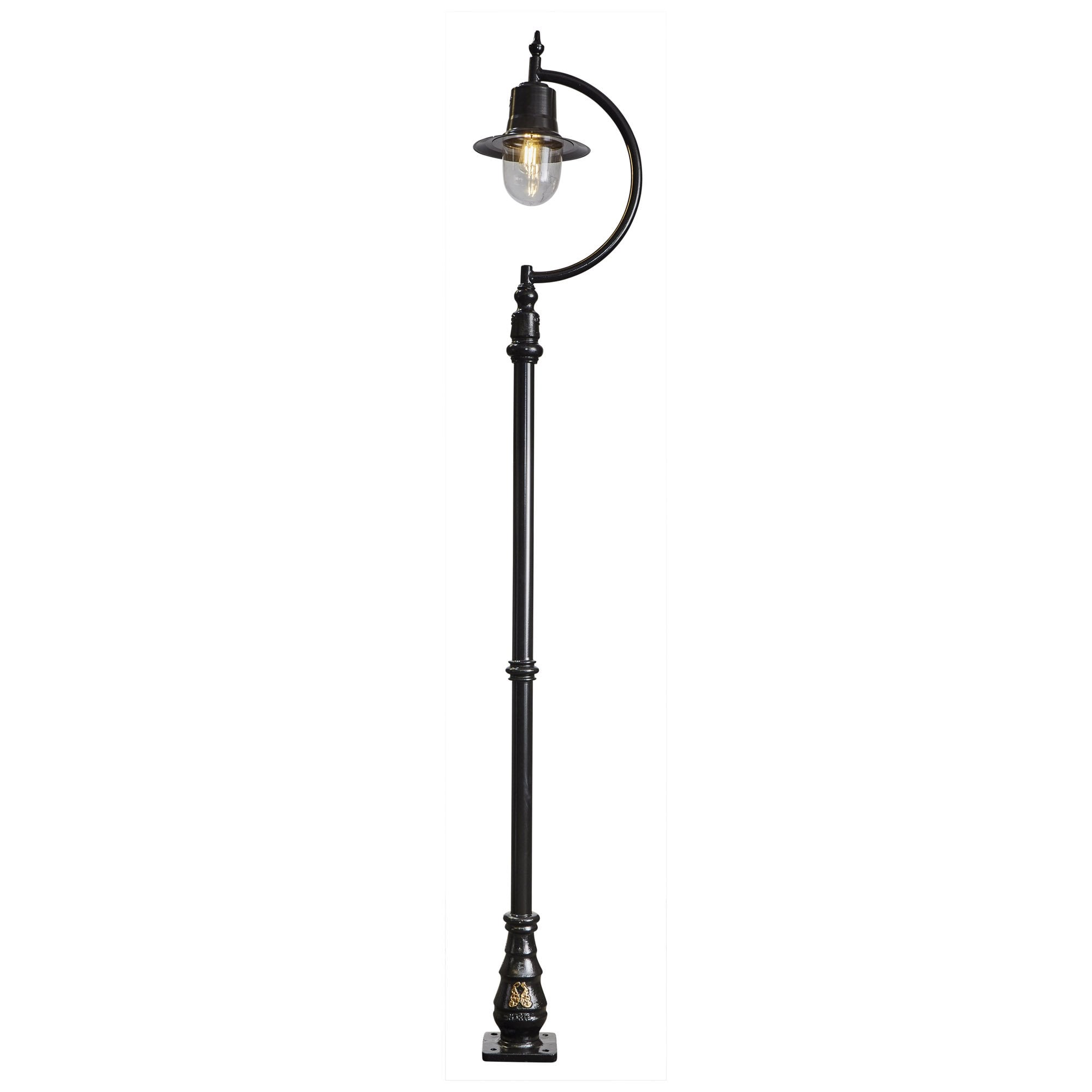 Harte Vintage Tear Drop 2.8m Lamp Post - Cast Iron & Steel