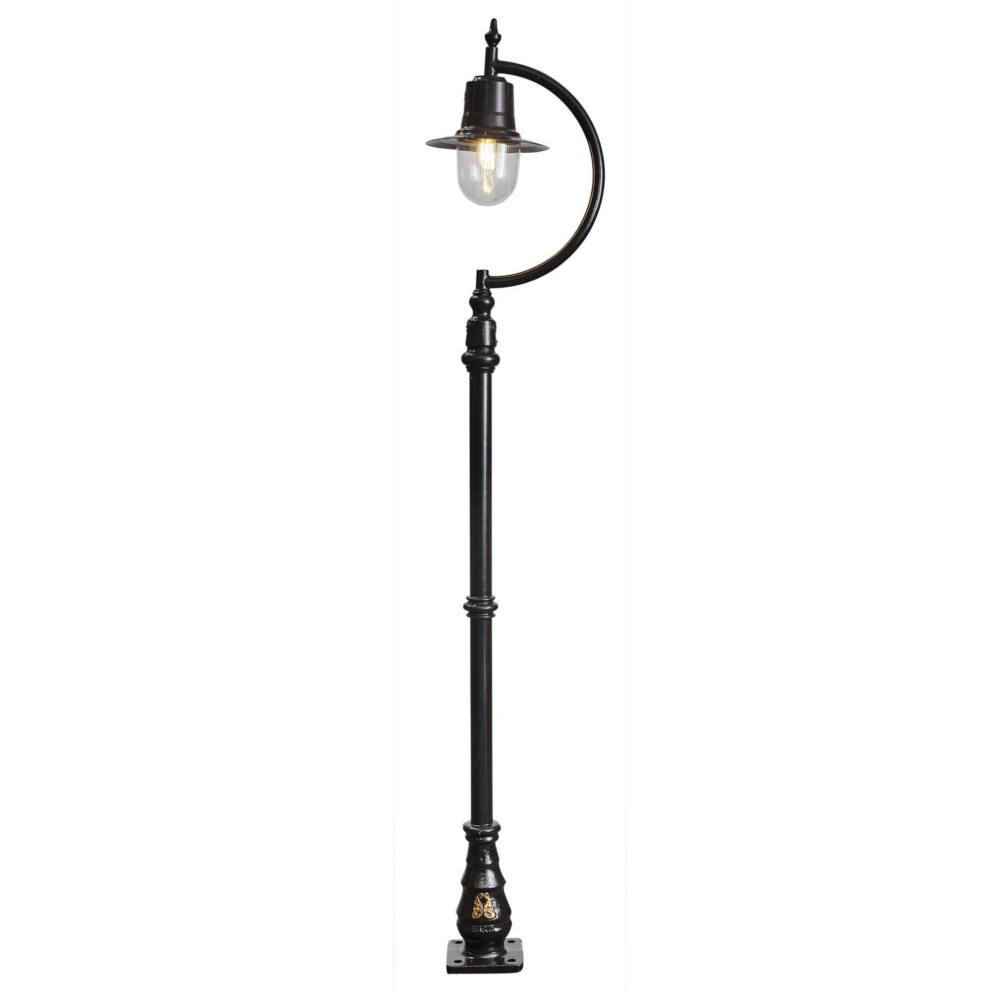 Harte Vintage Tear Drop 2.5m Lamp Post - Cast Iron & Steel