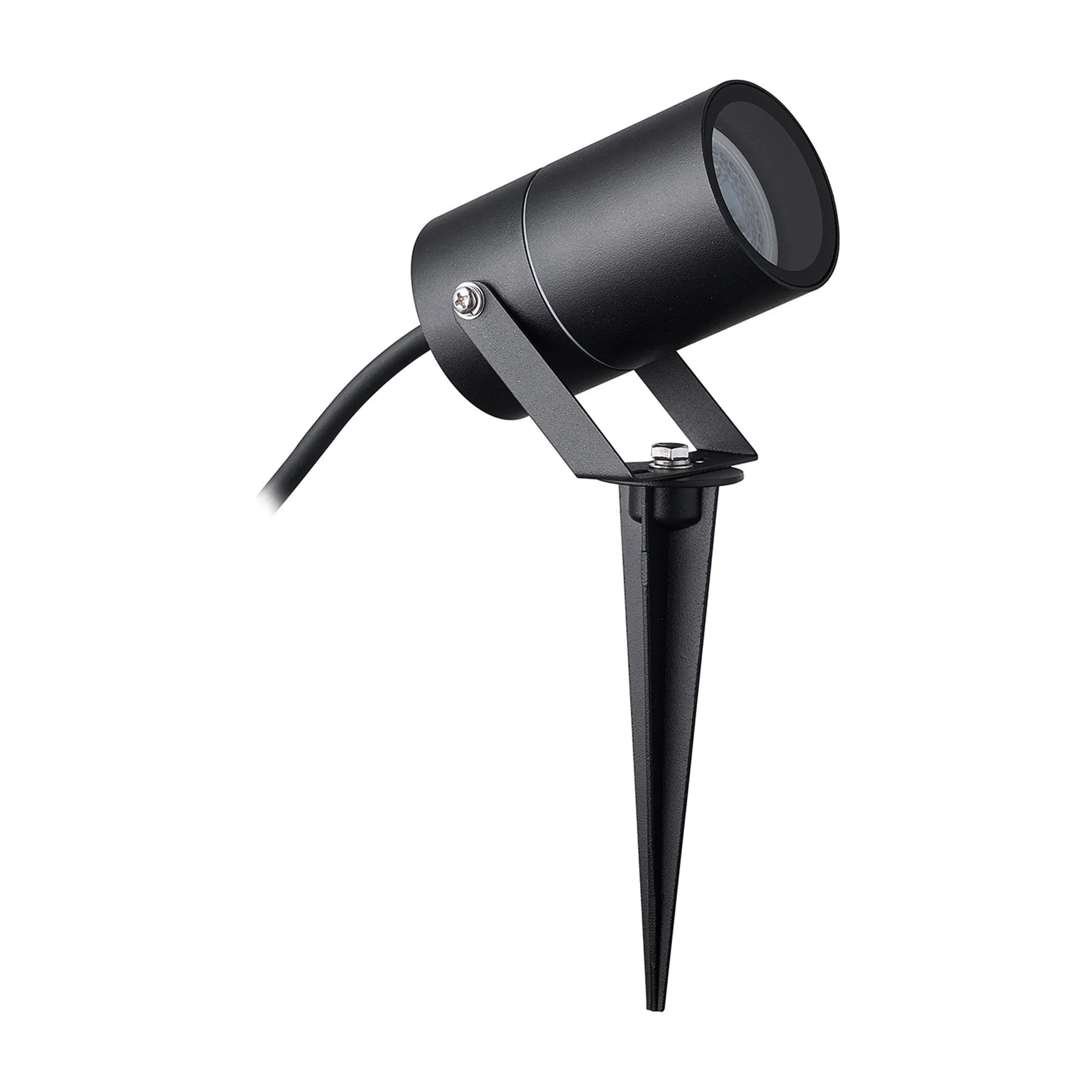 Mantra Quebec IP65 GU10 Spike/Wall Light - Black