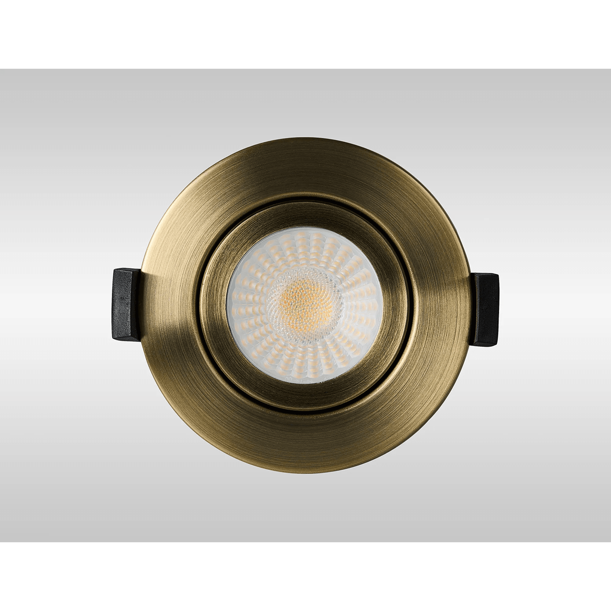 Fabula Mulgrave CCT LED Adjustable Downlight  - IP65 Fire Rated - Antique Brass