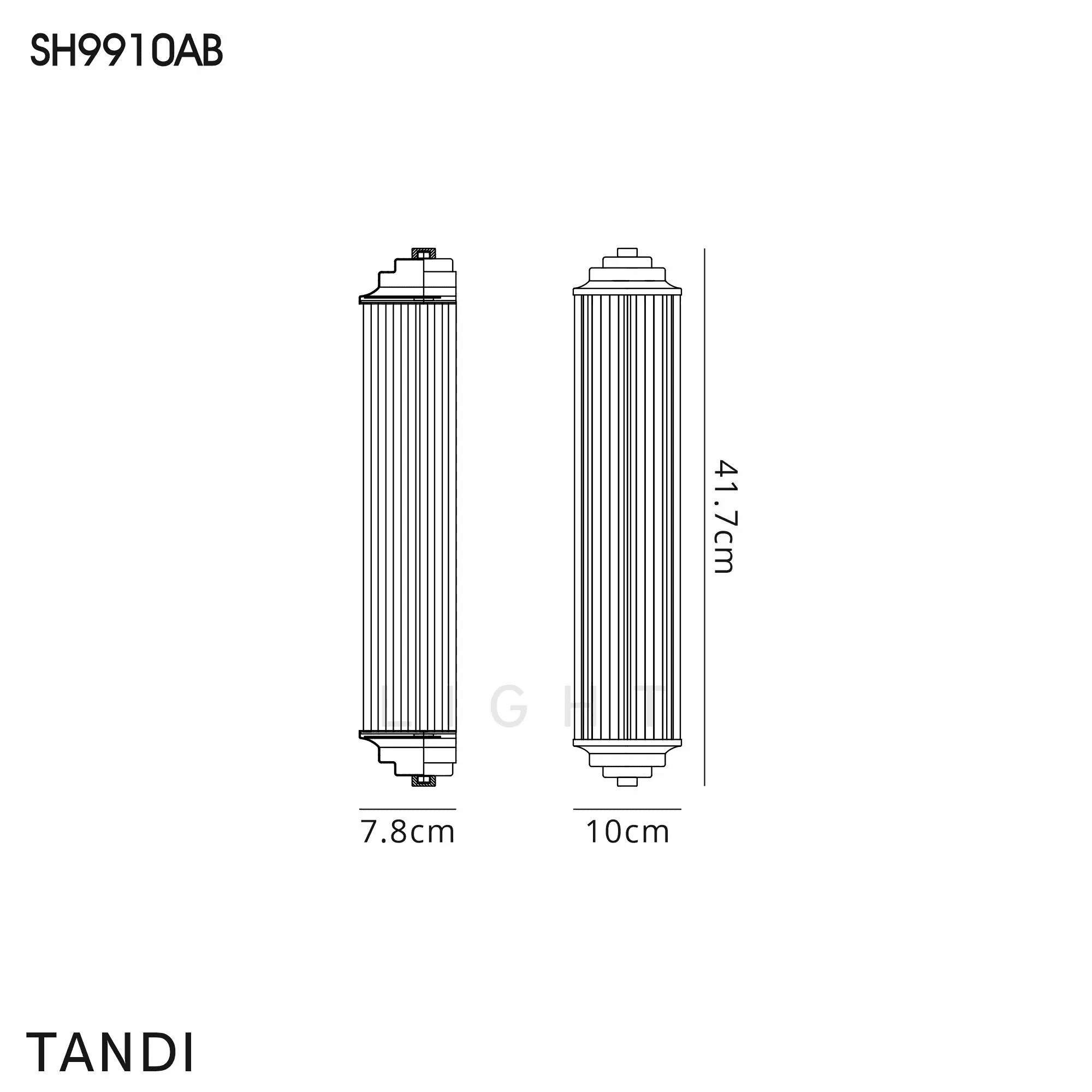 Fabula Wedgewood 2 Light Glass Rod Wall Light G9 IP44 - Polished Nickel