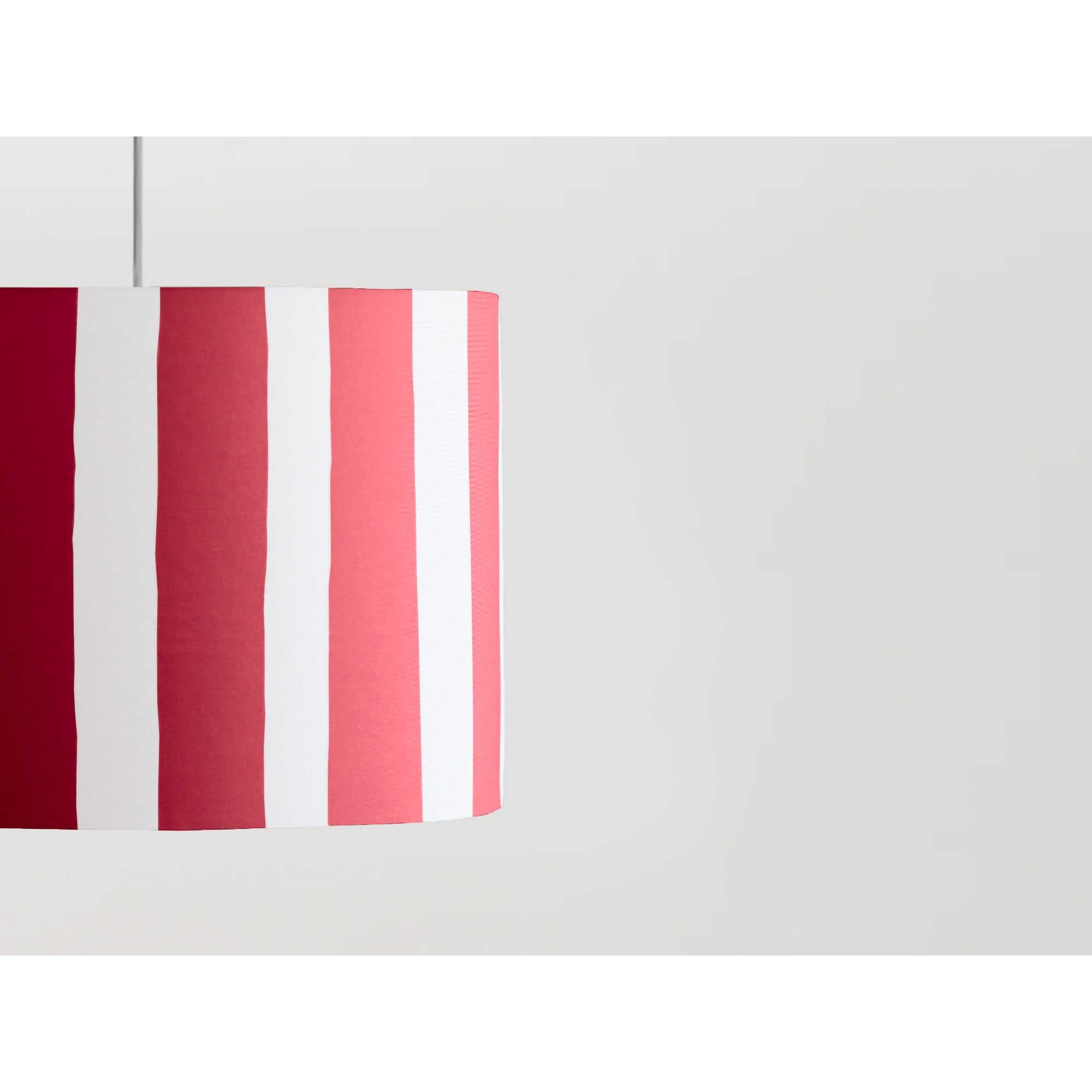houseof. Small Stripe Print Shade - Jam Red & White