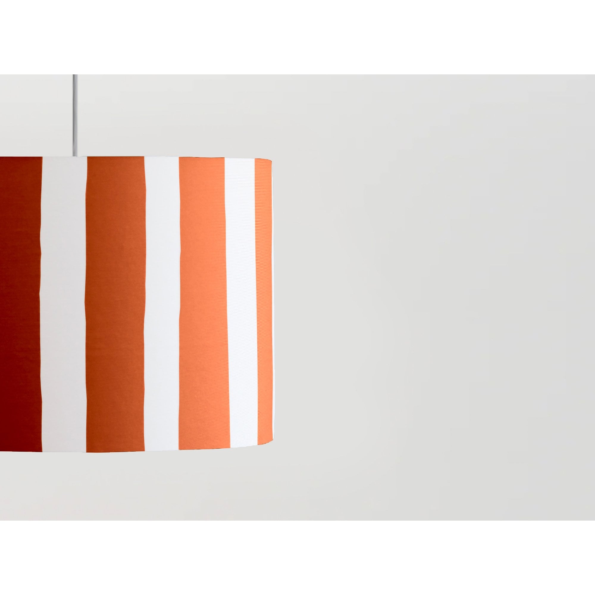 houseof. Small Stripe Print Shade - Peel Orange & White