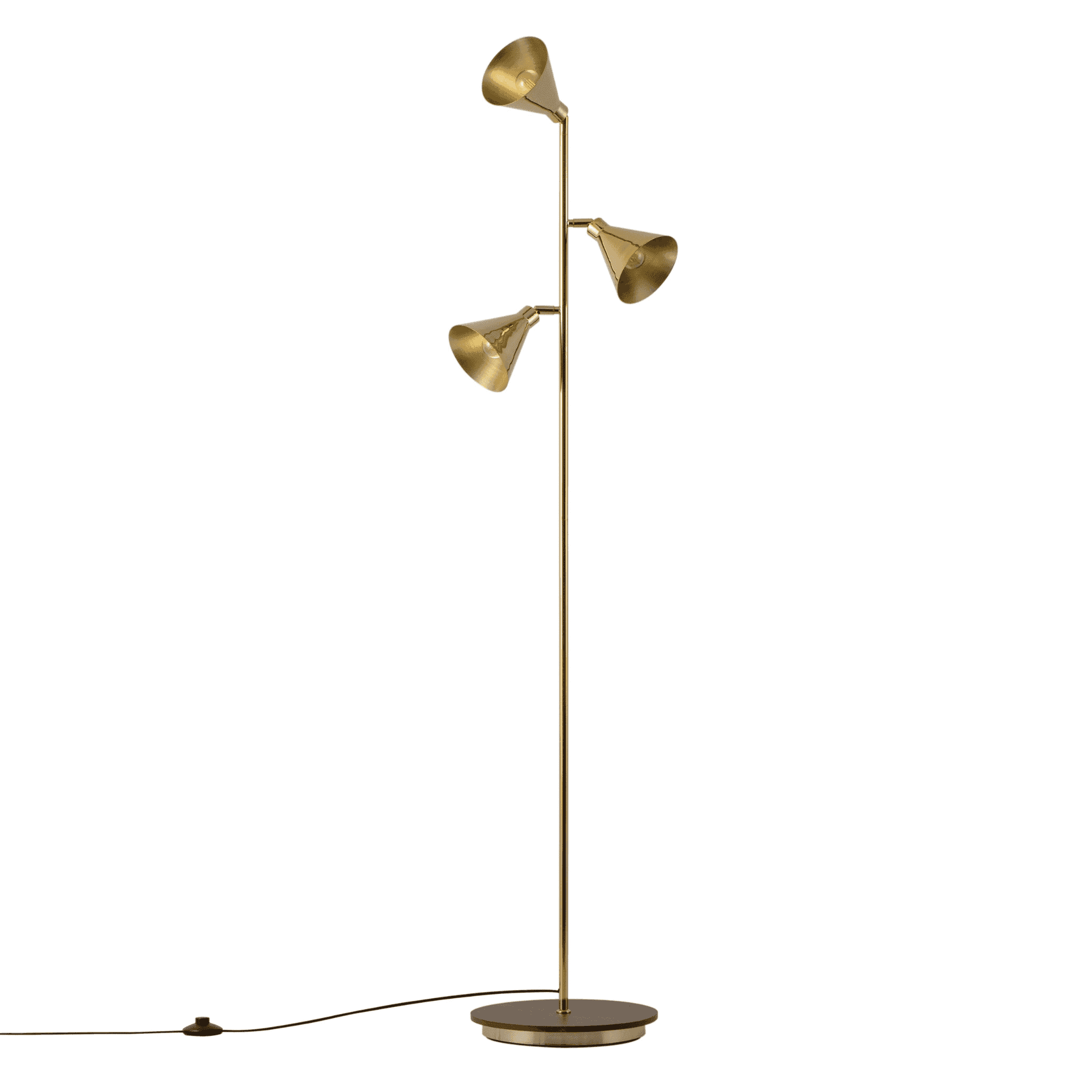houseof. Cone Floor Lamp - Brass