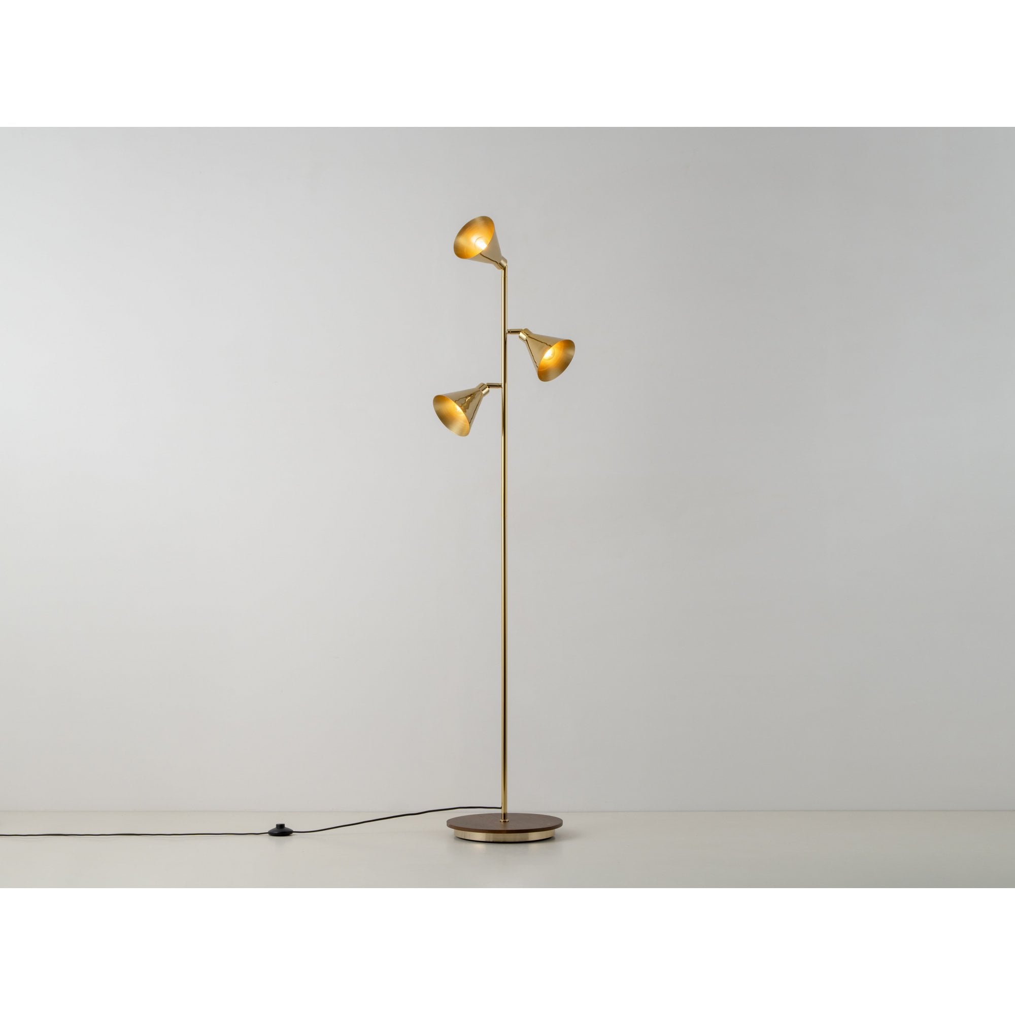houseof. Cone Floor Lamp - Brass